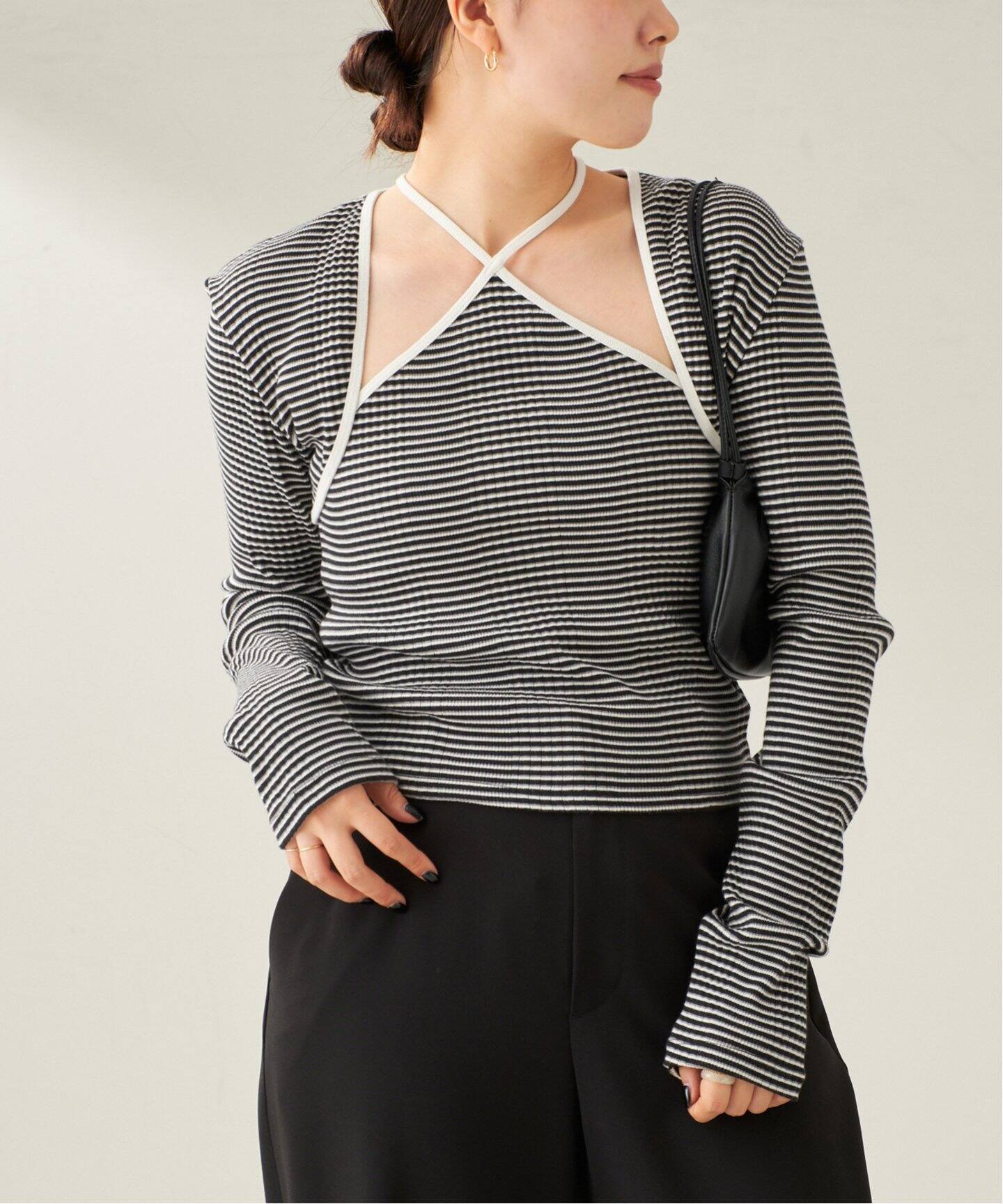 JANE SMITH / ジェーンスミス BORDER RIB キャミソール（Tシャツ  