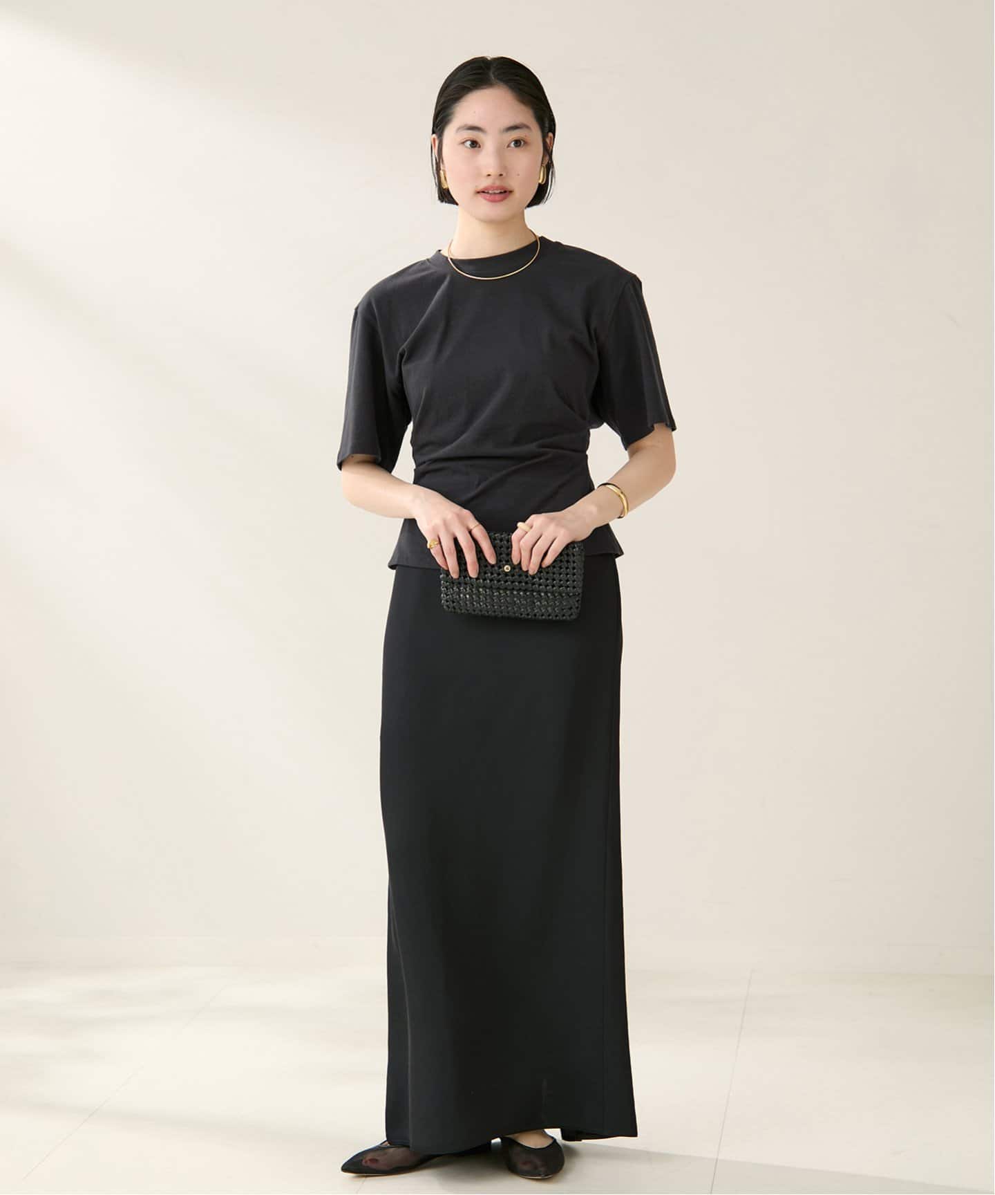 LVIR / ルビエル SIDE TUCKED JERSEY トップス（Tシャツ