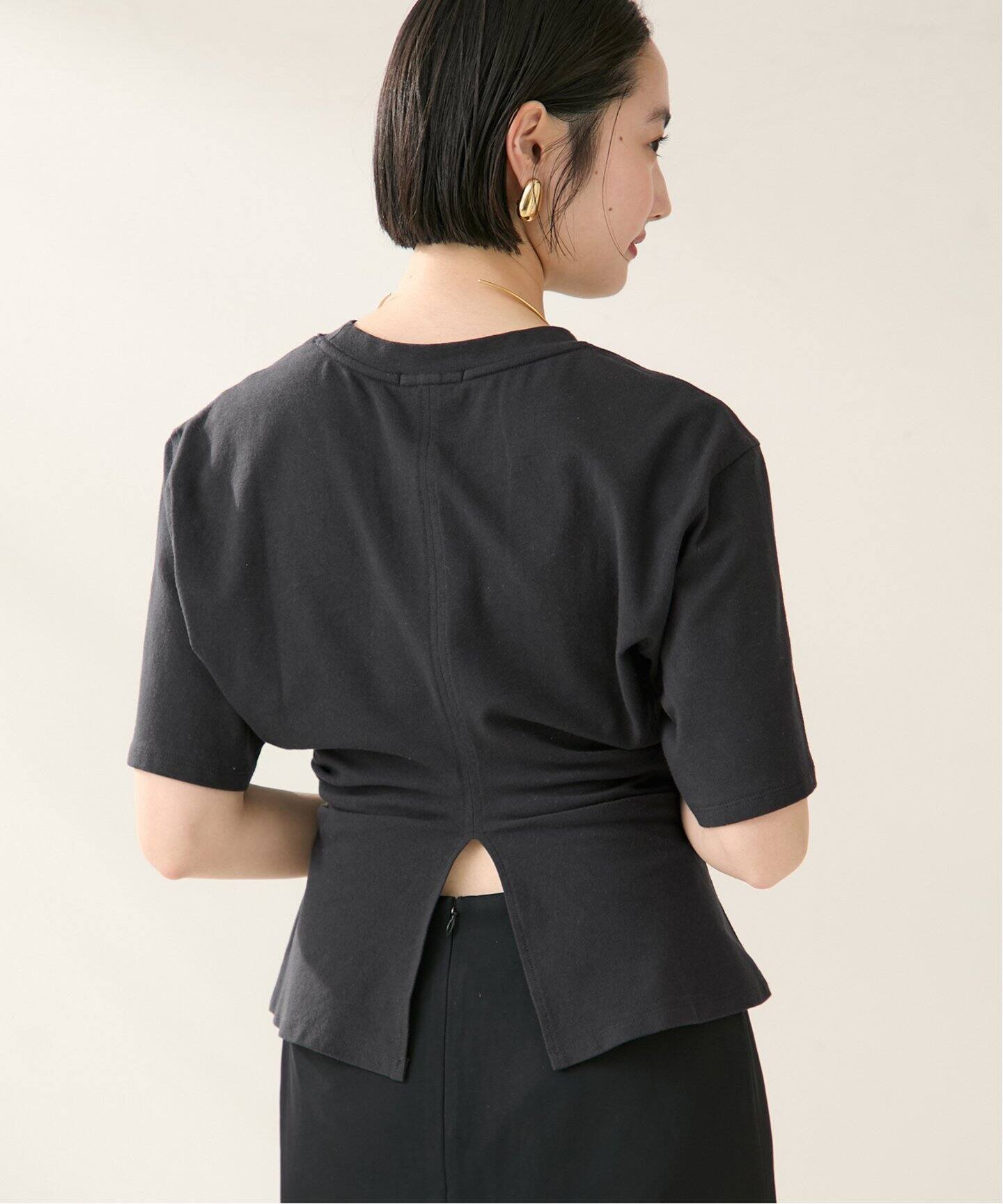 LVIR / ルビエル SIDE TUCKED JERSEY トップス（Tシャツ