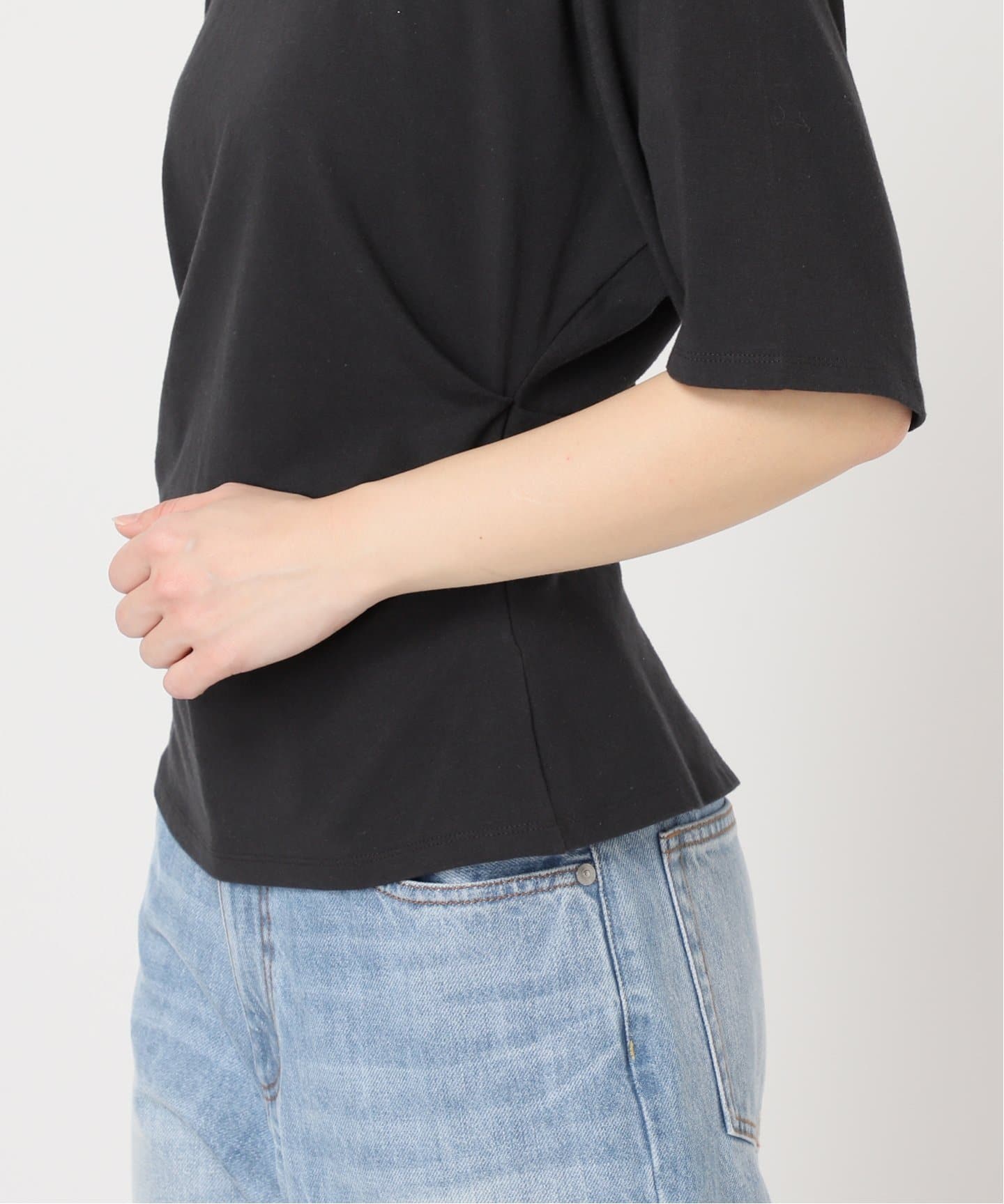 LVIR / ルビエル SIDE TUCKED JERSEY トップス（Tシャツ