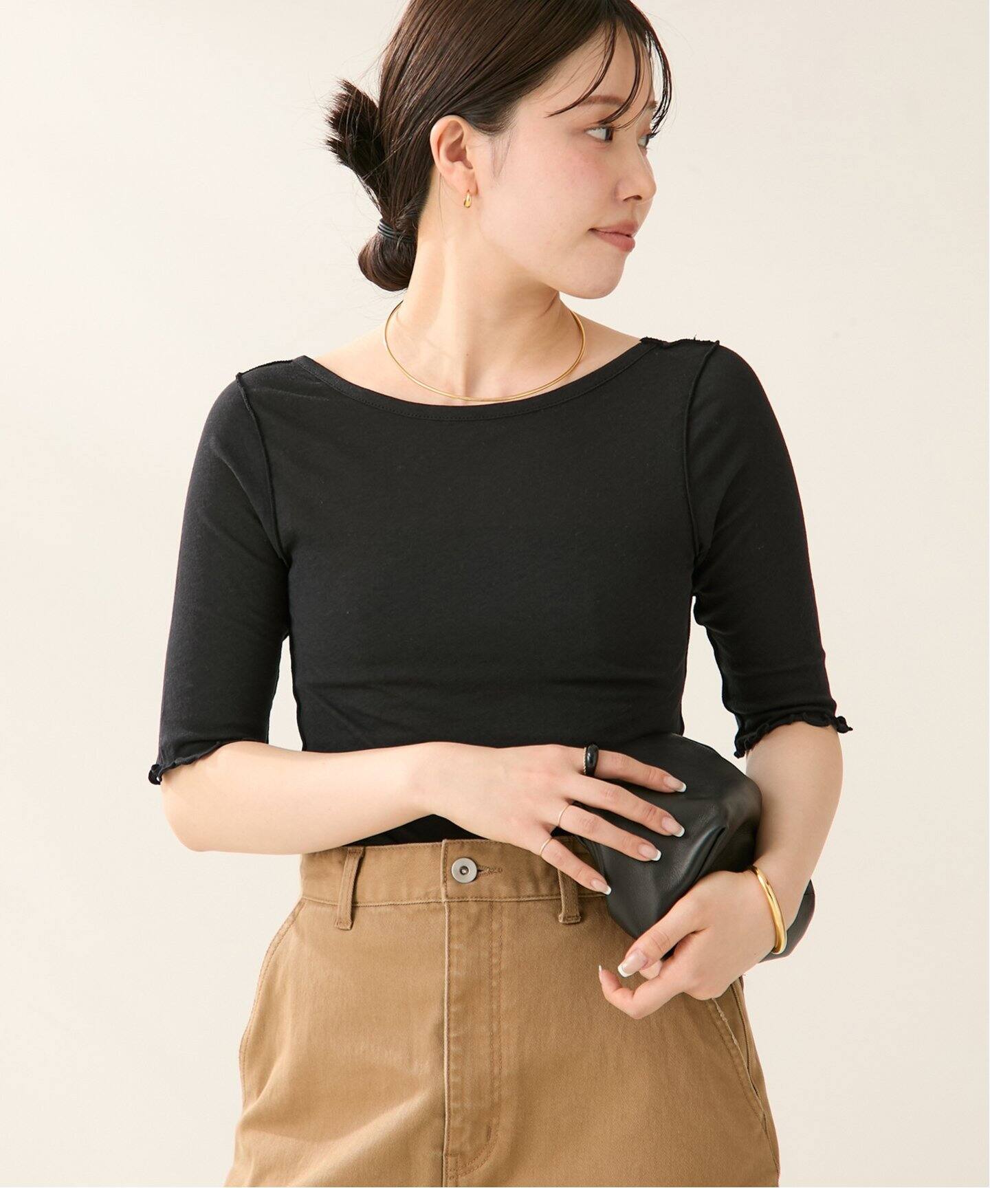 プラージュ　LVIR / ルビエル LVIR / ルビエル SIDE TUCKED JERSEY トップス（Tシャツ
