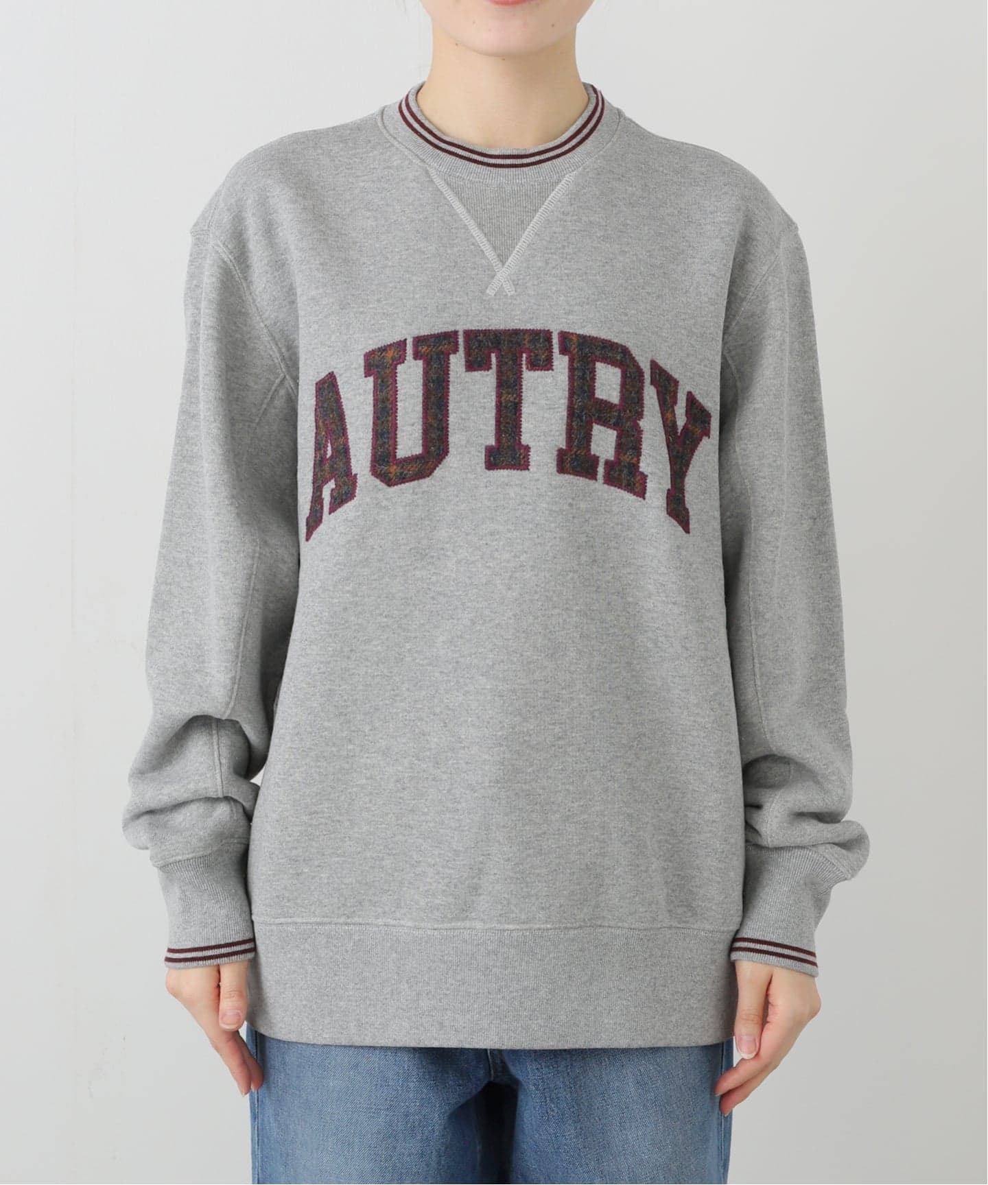 AUTRY / オートリー CHECK SWEAT SHIRT スウェット(スウェット AUTRY / オートリー CHECK SWEAT SHIRT スウェット(スウェット