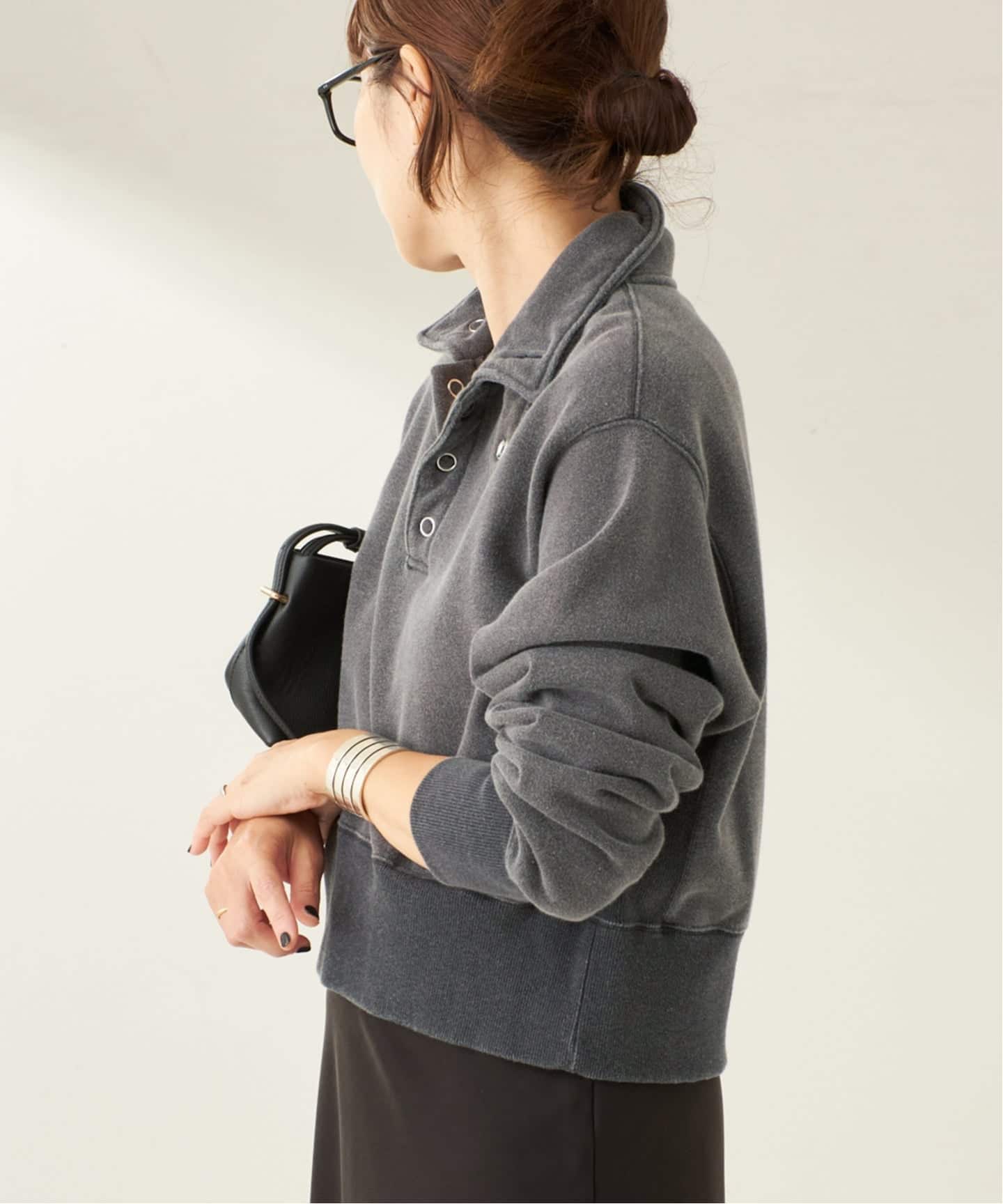 JANE SMITH / ジェーンスミス FROSTING COTTON FLEECE SNAP プル