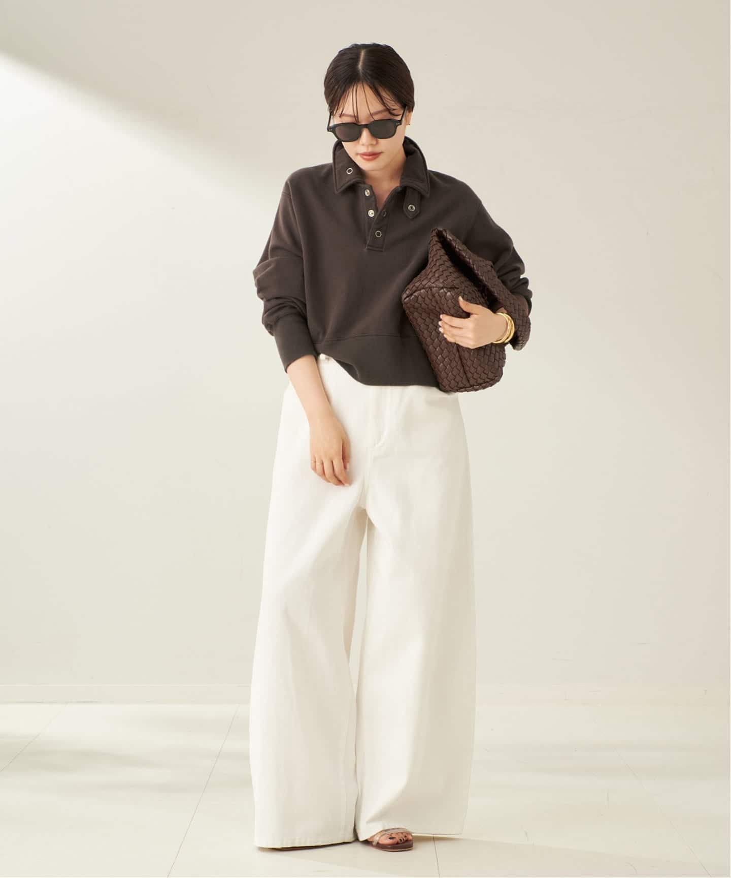 JANE SMITH / FLEECE SNAP プルオーバー JANE SMITH / ジェーンスミス FROSTING COTTON FLEECE SNAP プル