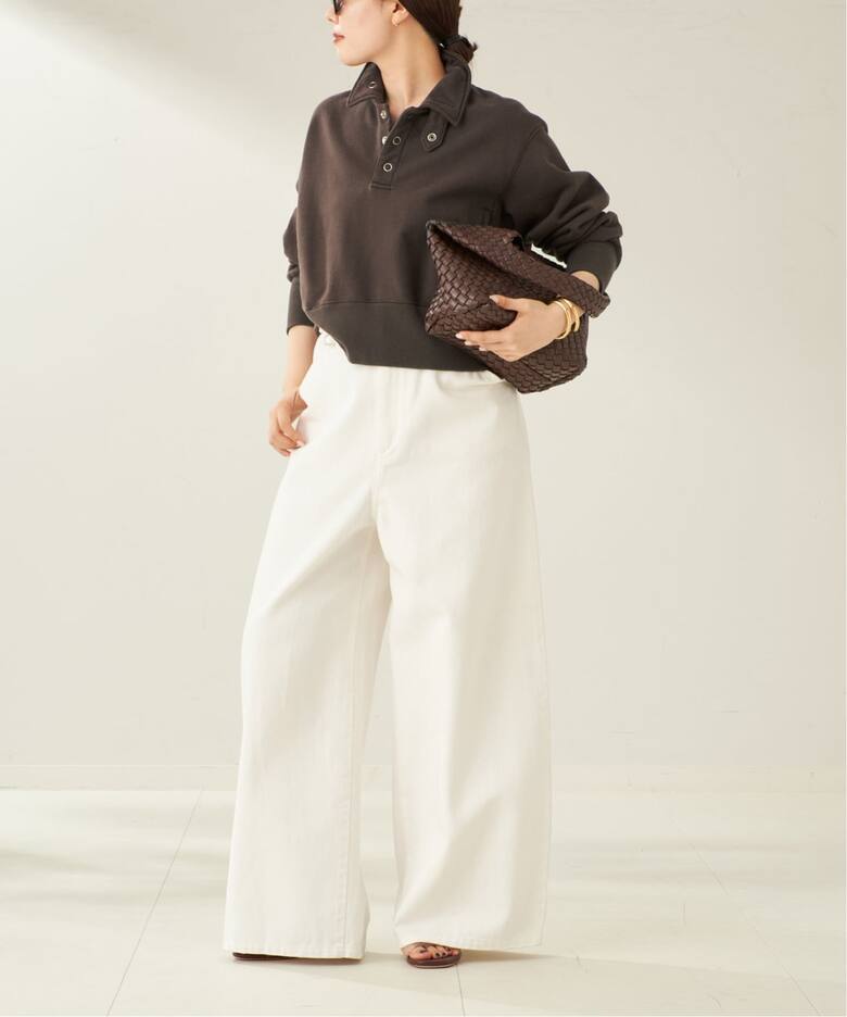 JANE SMITH / ジェーンスミス FROSTING COTTON FLEECE SNAP プル 