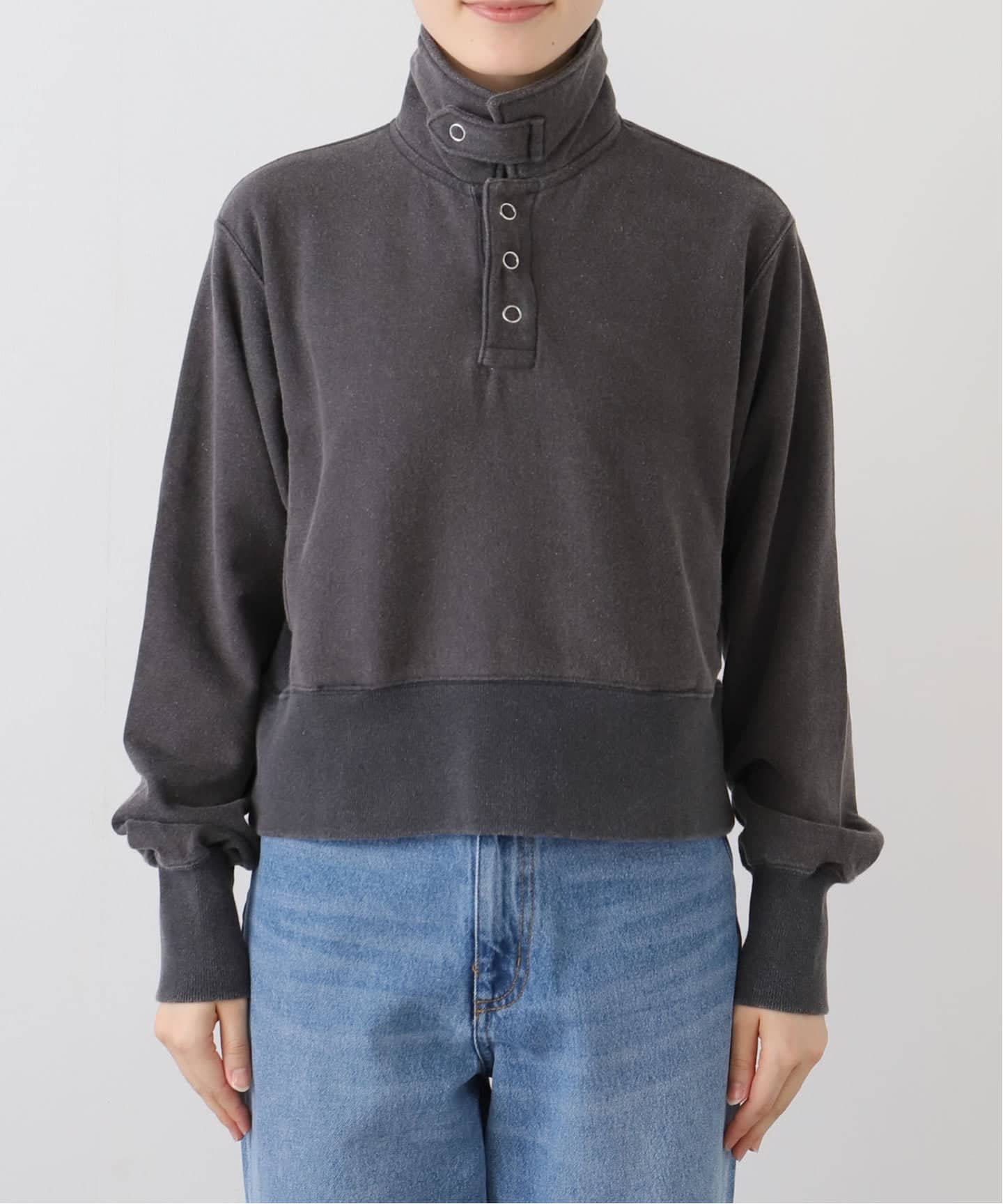 JANE SMITH / ジェーンスミス FROSTING COTTON FLEECE SNAP プル