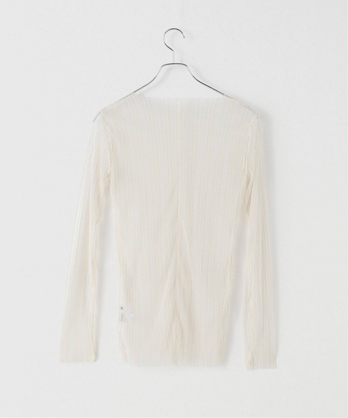 TanC TOKYO / タンクトウキョウ SPARKLING TULLE STRIPE LS トップス 