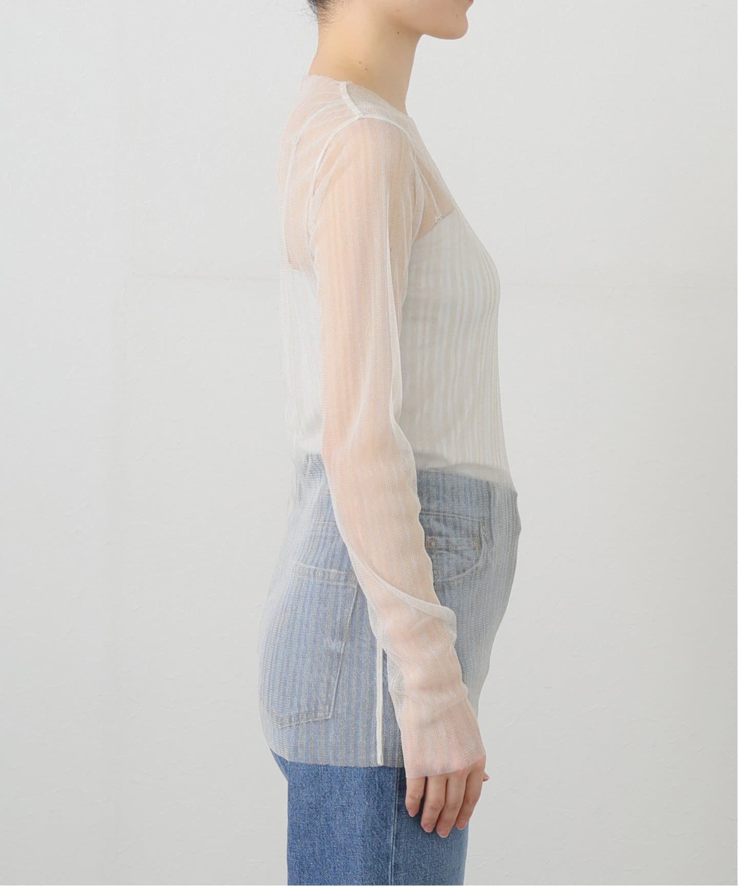 完売商品 TANC TOKYO LITTLE SLEEVE SHEER Tシャツ TanC TOKYO＞LITTLE SLEEVE SHEER T―SHIRT/カットソー