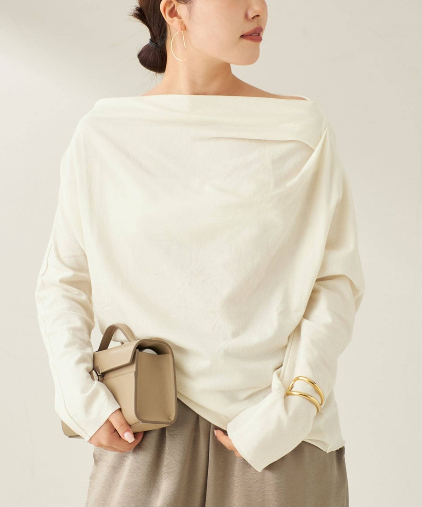 GREYCHORD グレーコード 233GC14 LIZA リザ ストーングレー レディース レギュラーフィット TEE 無地 カットソー 送料無料 GREYCHORD ⁄ グレーコード 別注 ROSIE トップス（Tシャツ／カットソー