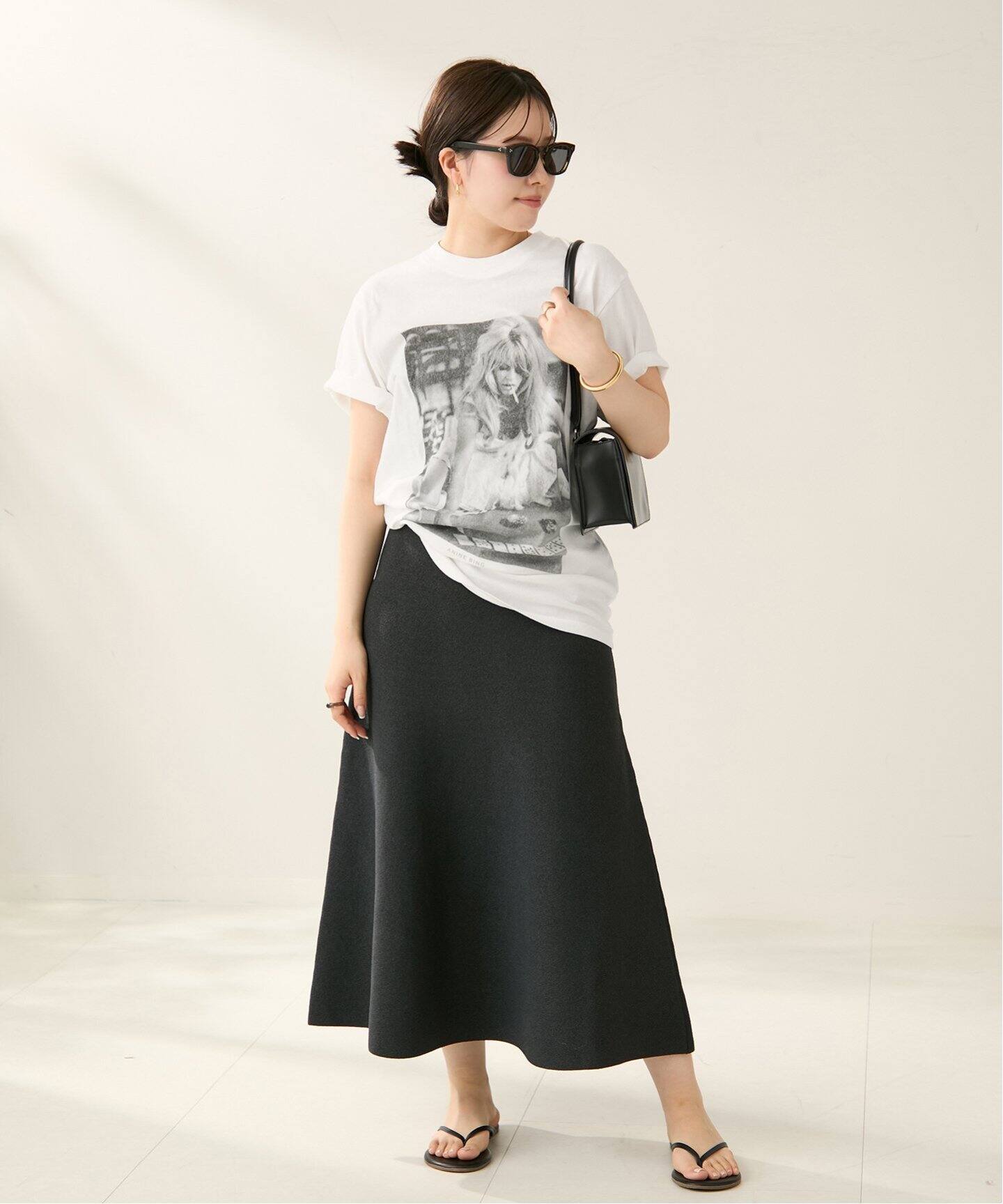 ANINE BING / アニービン LILI TEE BRIGITTE BARDO Tシャツ（Tシャツ 