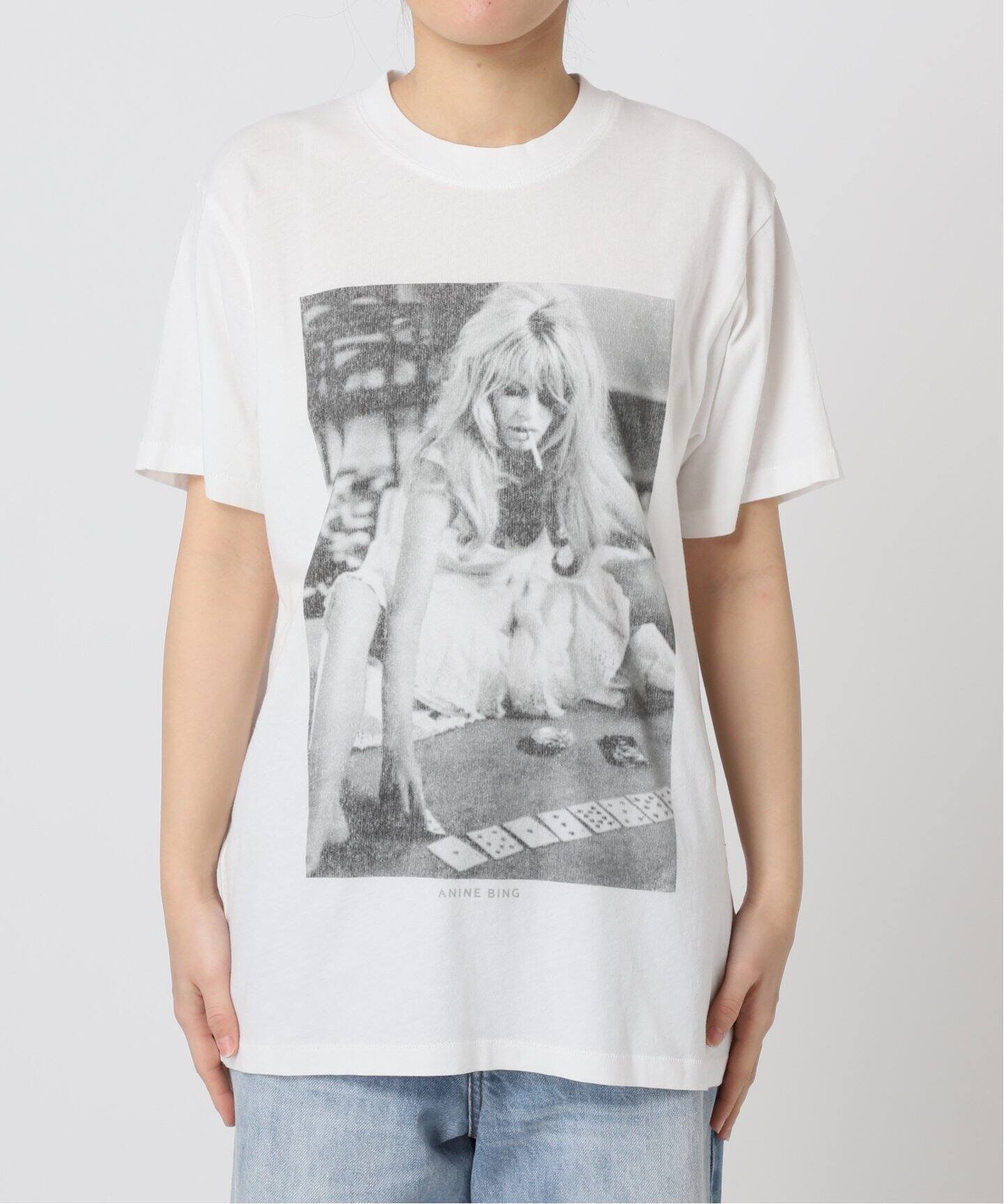 ANINE BING / アニービン LILI TEE BRIGITTE BARDO Tシャツ（Tシャツ 
