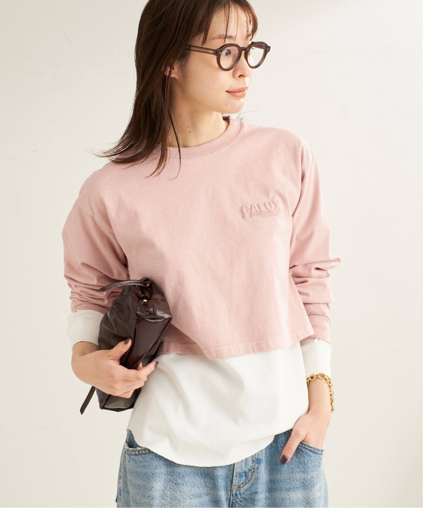 CALUX / キャラクス 別注 LOGO LONG SL Tシャツ（Tシャツ／カットソー 