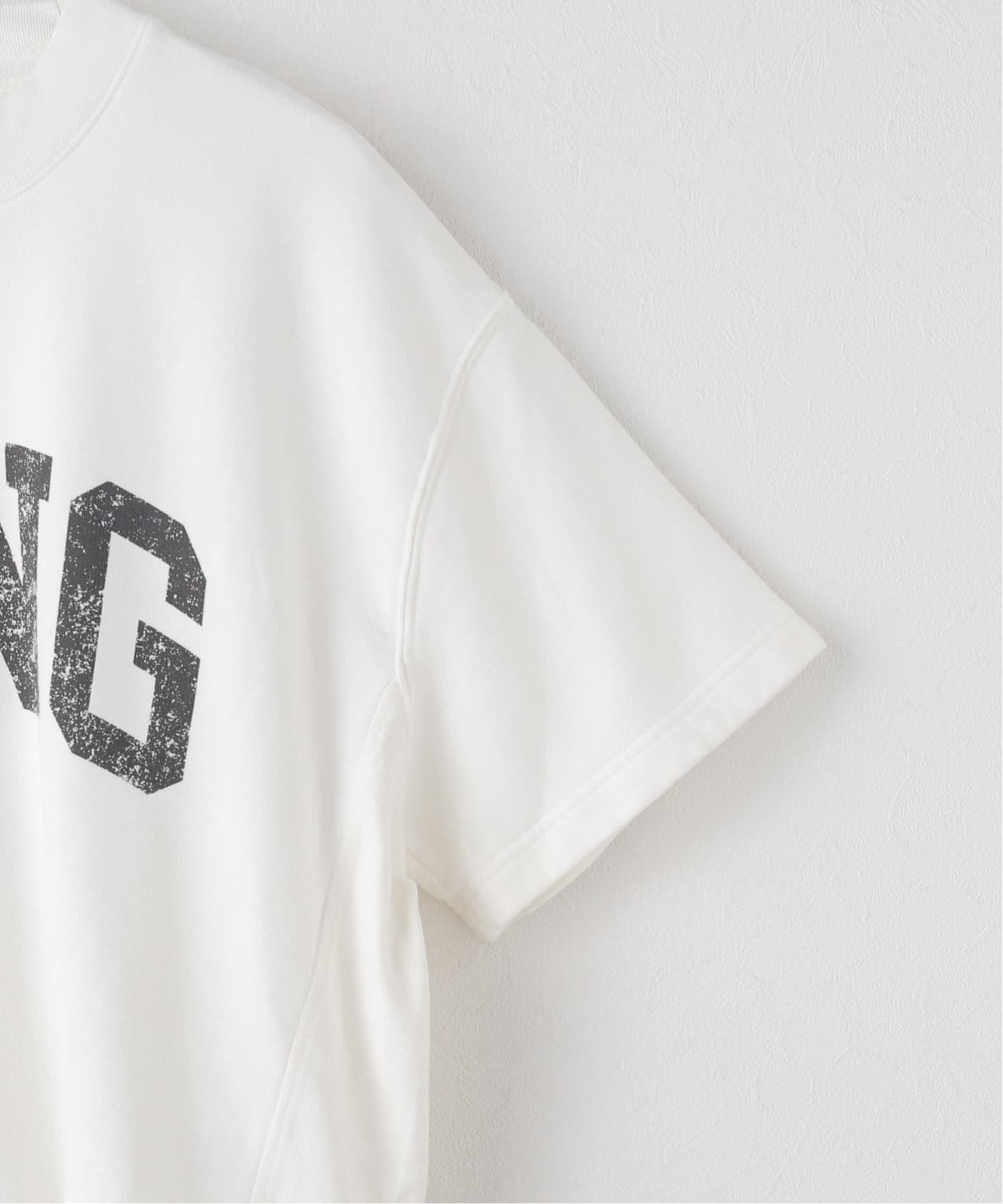 ANINE BING ロゴ入りホワイトスウェット ANINE BING ロゴ入りホワイトスウェット
