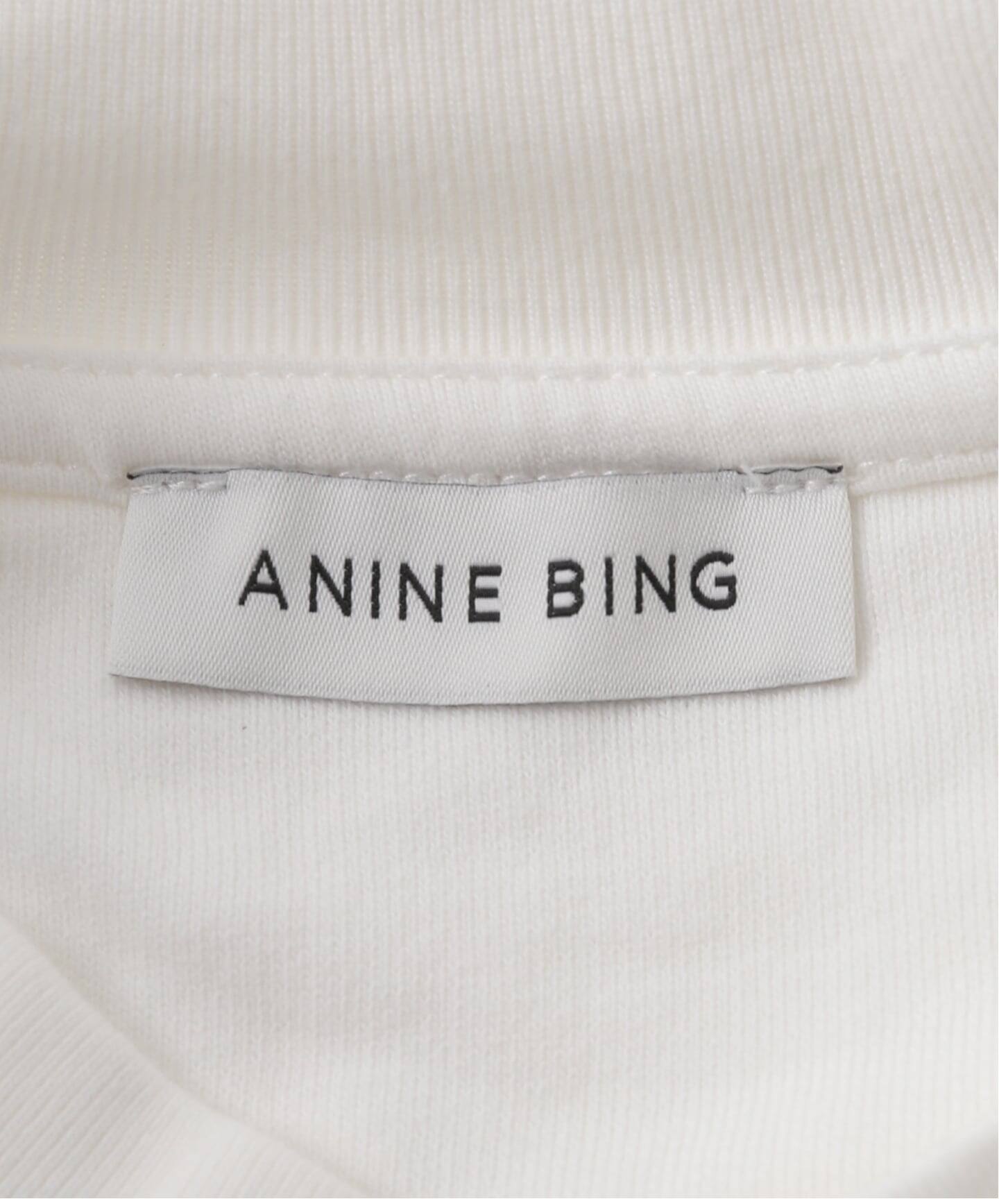 ANINE BING ロゴ入りホワイトスウェット ANINE BING ロゴ入りホワイトスウェット