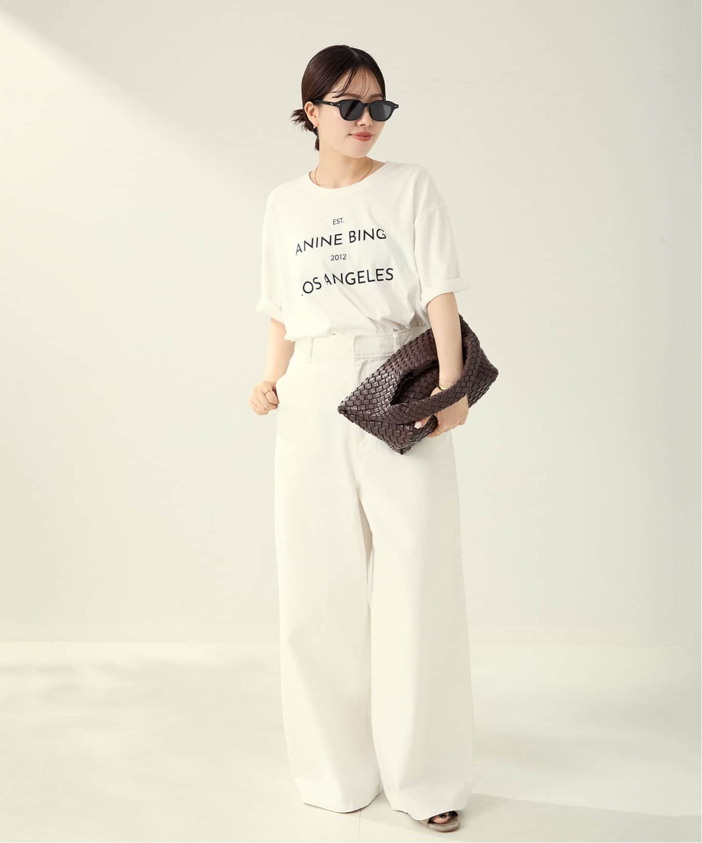 ANINE BING / アニービン RUDY TEE ANINE BING Tシャツ（Tシャツ