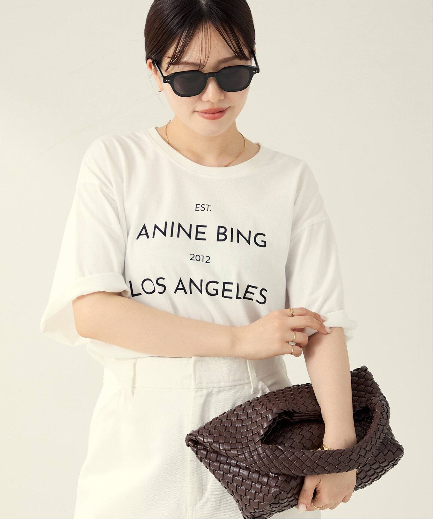 ANINE BING / アニービン RUDY TEE ANINE BING Tシャツ（Tシャツ