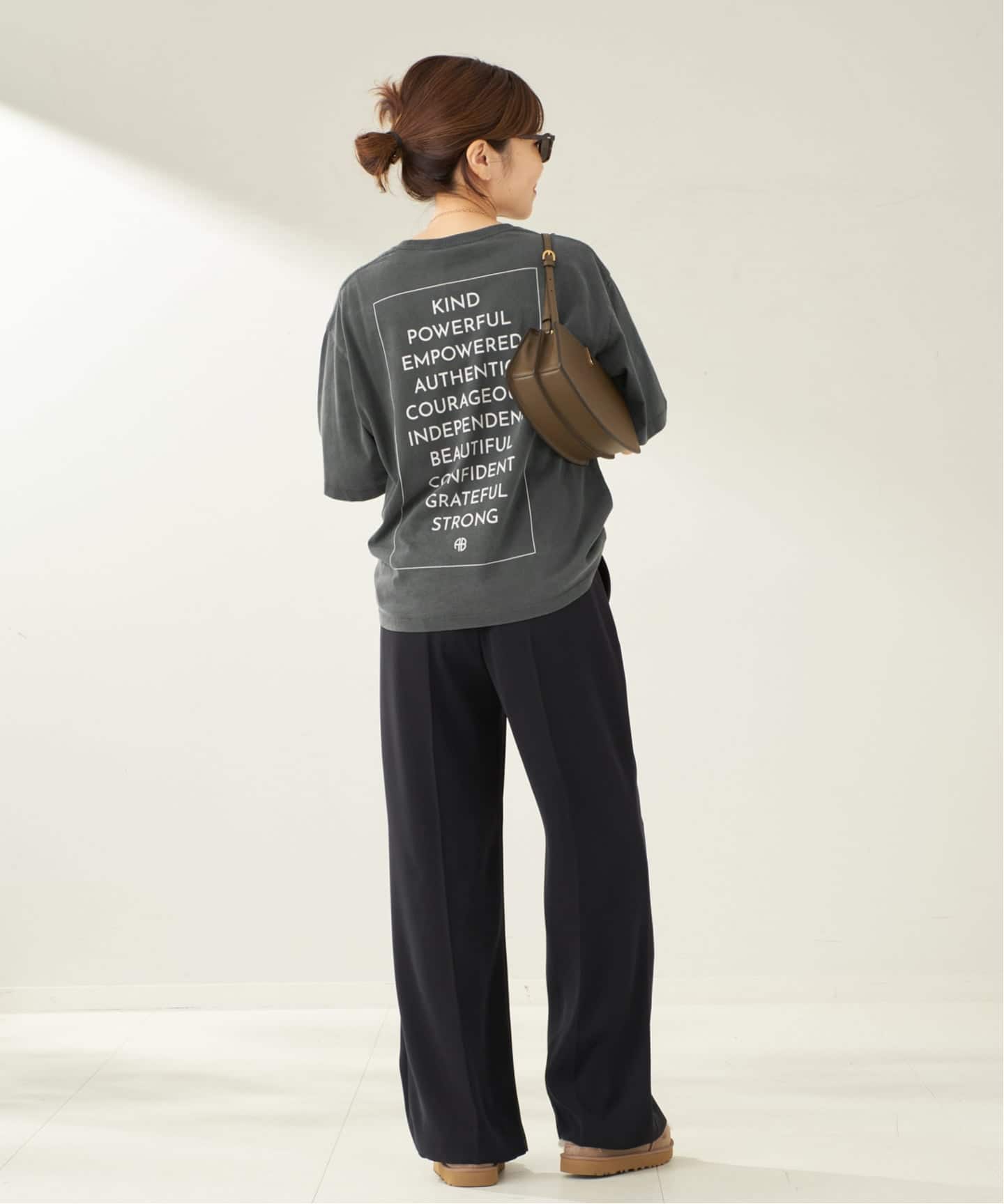 【新品】プラージュ　アニービン　ロゴTシャツ ANINE BING / アニービン JOHNNY CROPPED Tシャツ（Tシャツ