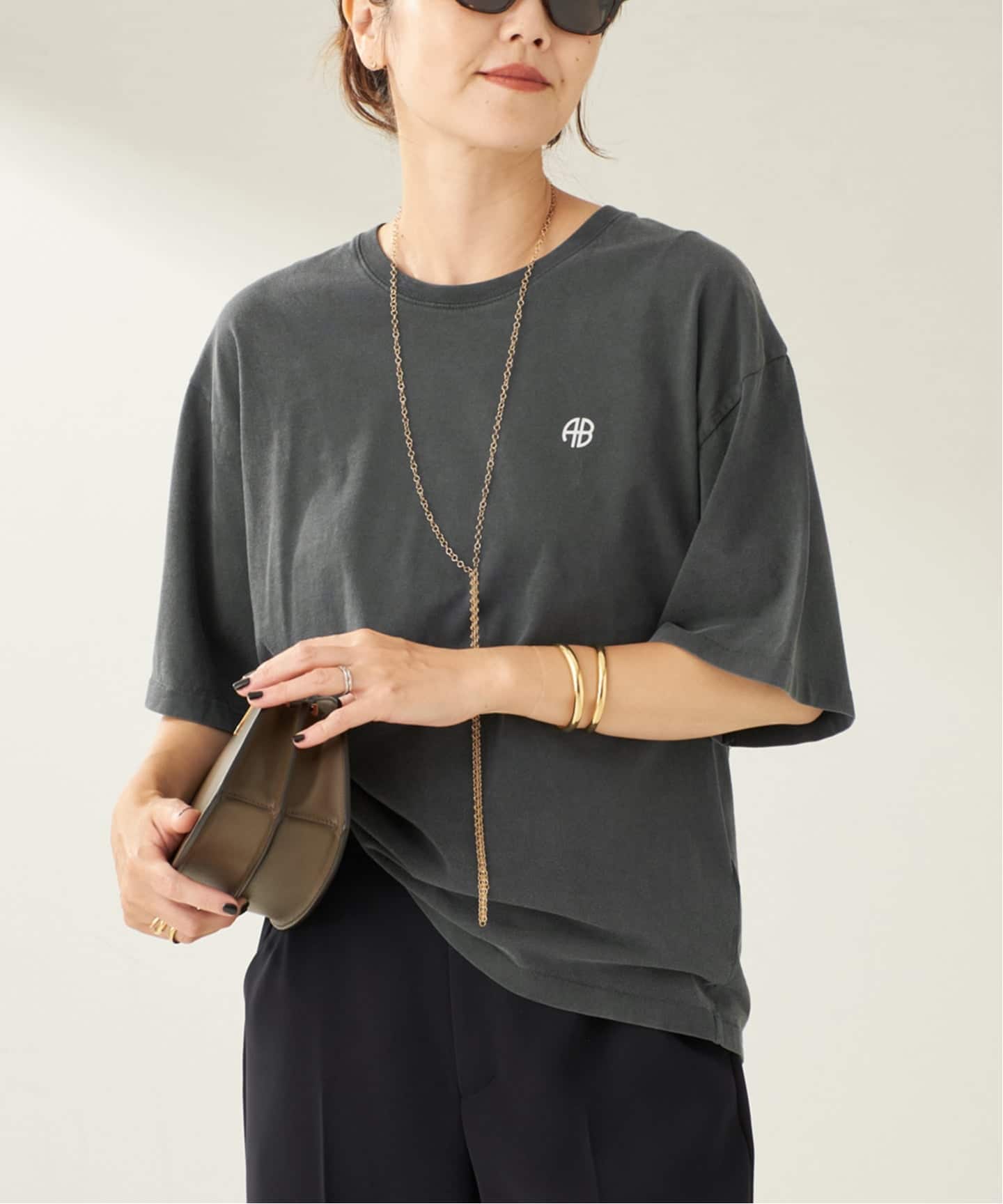 ANINE BING / アニービン RUDY TEE EMPOWERMENT Tシャツ（Tシャツ