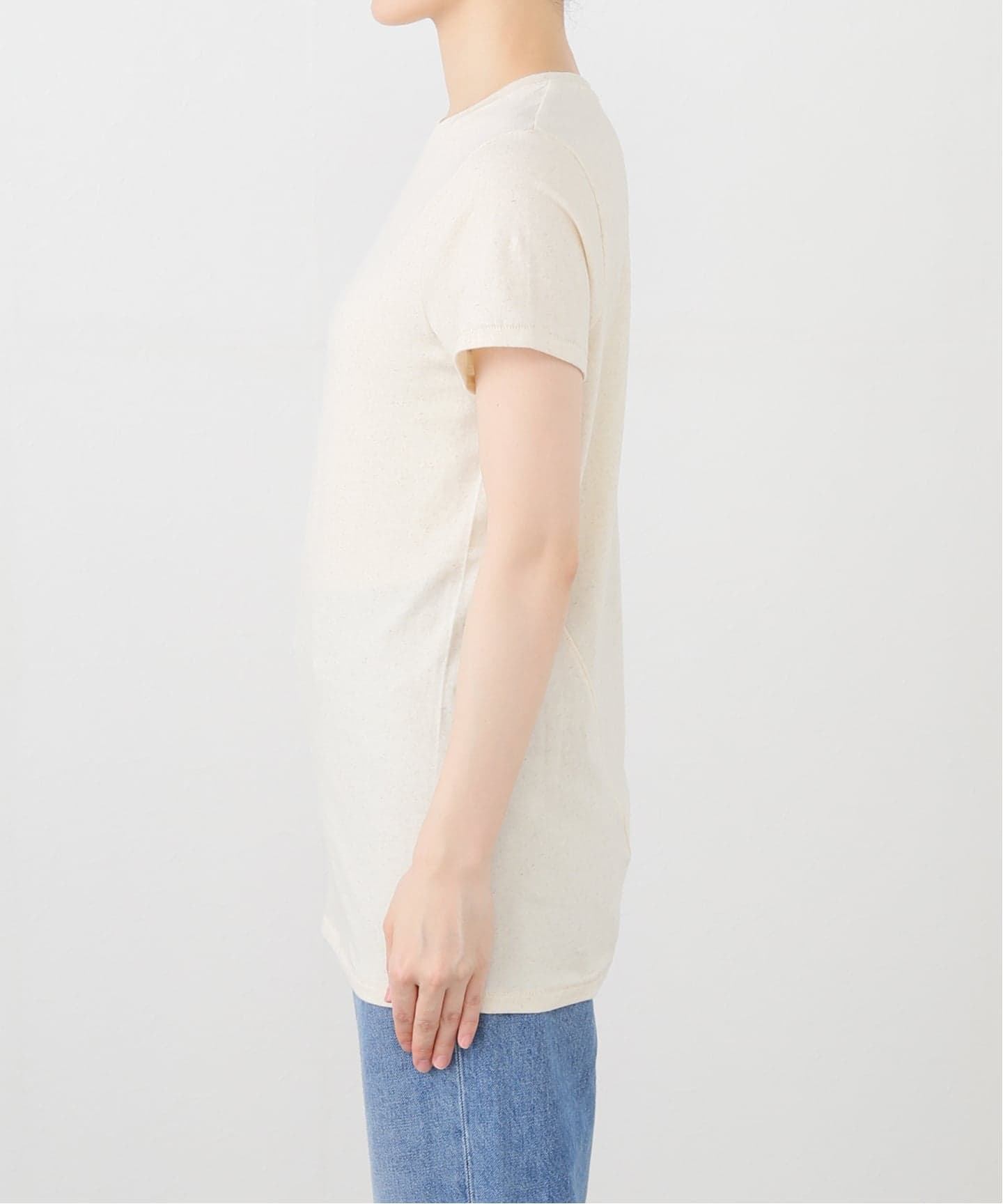 plage LAUREN MANOOGIAN ベージュ長袖Tシャツ LAUREN MANOOGIAN / ローレン マヌージアン BIAS BABY Tシャツ