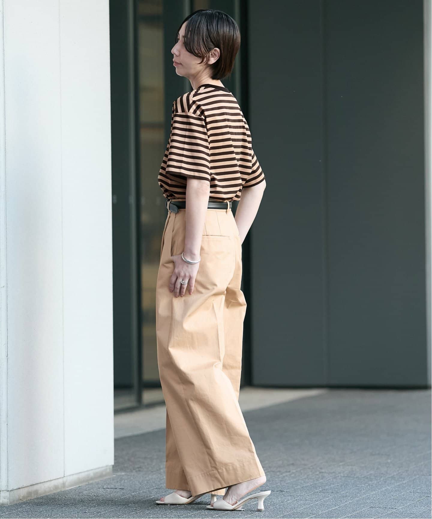 VERMEIL par iena　PARISロゴボーダーTシャツ VERMEIL par iena｜《一部店舗限定》PARIS ロゴTシャツボーダー