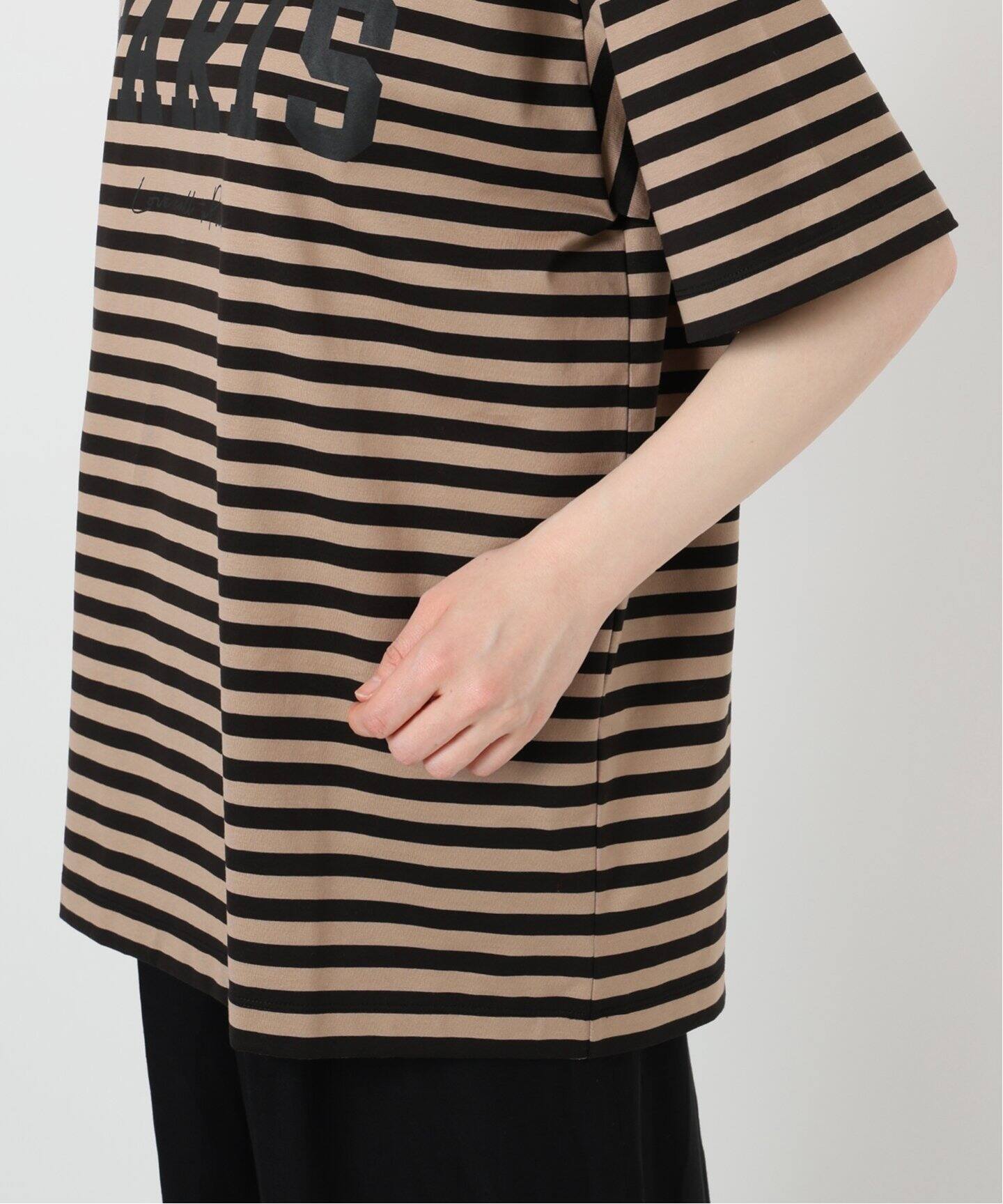 VERMEIL par iena　PARISロゴボーダーTシャツ 追加》PARISロゴボーダーTシャツ（Tシャツ／カットソー