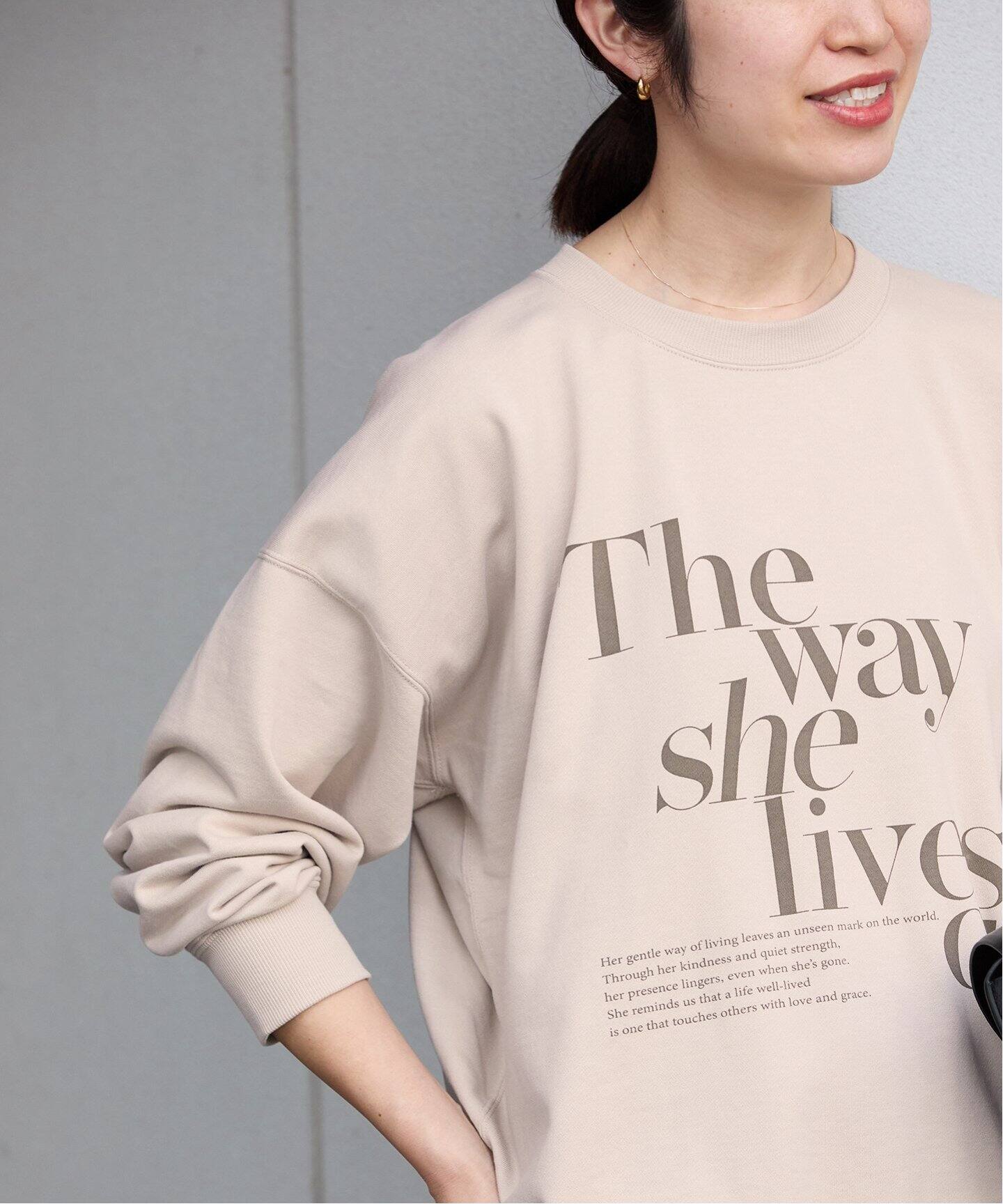 Lettered Light sweat（スウェット）｜VERMEIL par iena