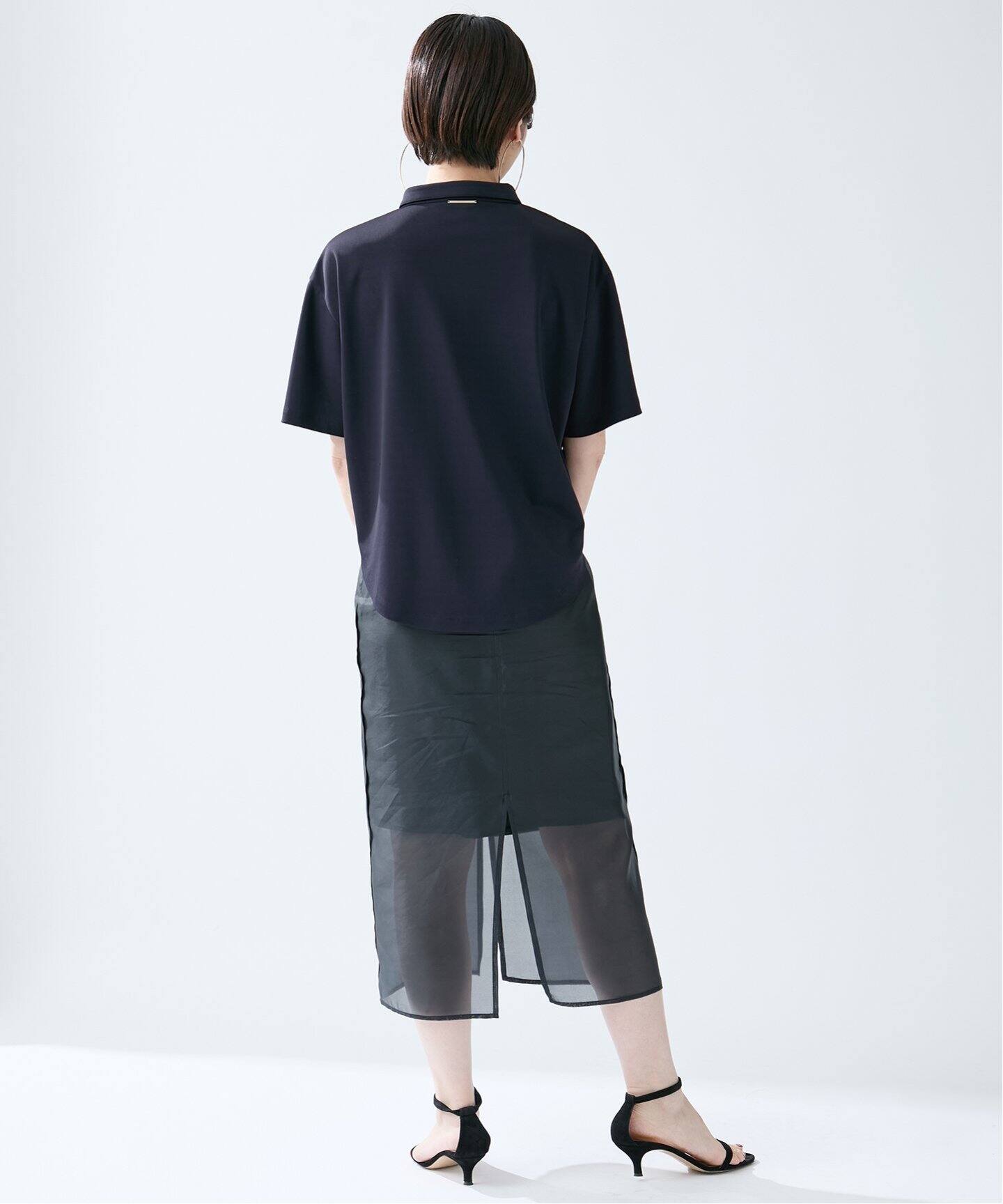 「VERMEIL par iena」 半袖Tシャツ FREE ブラック系その他 レディース Easy jersey シャツ（Tシャツ／カットソー）｜VERMEIL par iena