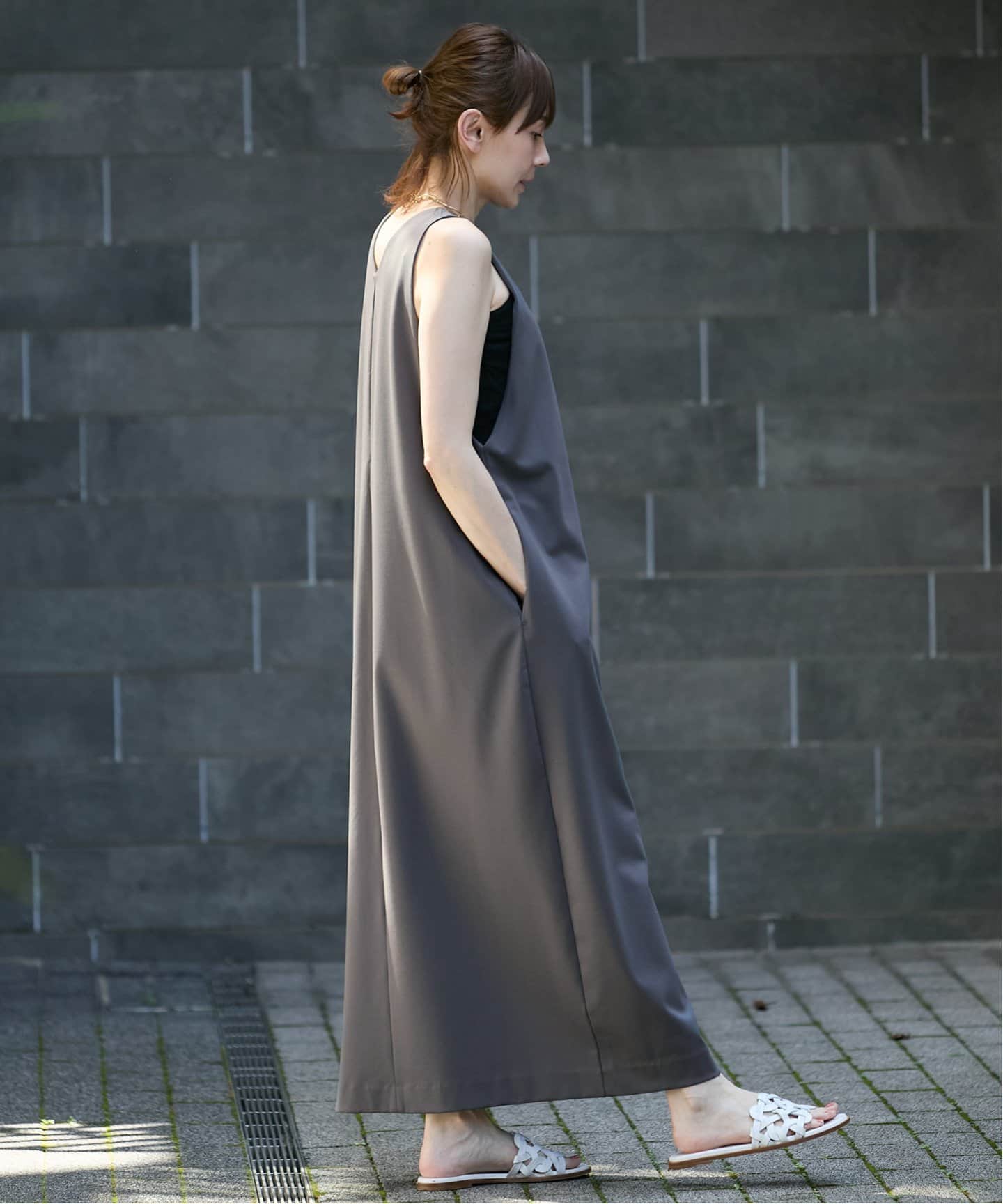 ヴェルメイユパーイエナ 夏　ロングワンピース Easy jersey narrow ワンピース（ワンピース）｜VERMEIL par iena