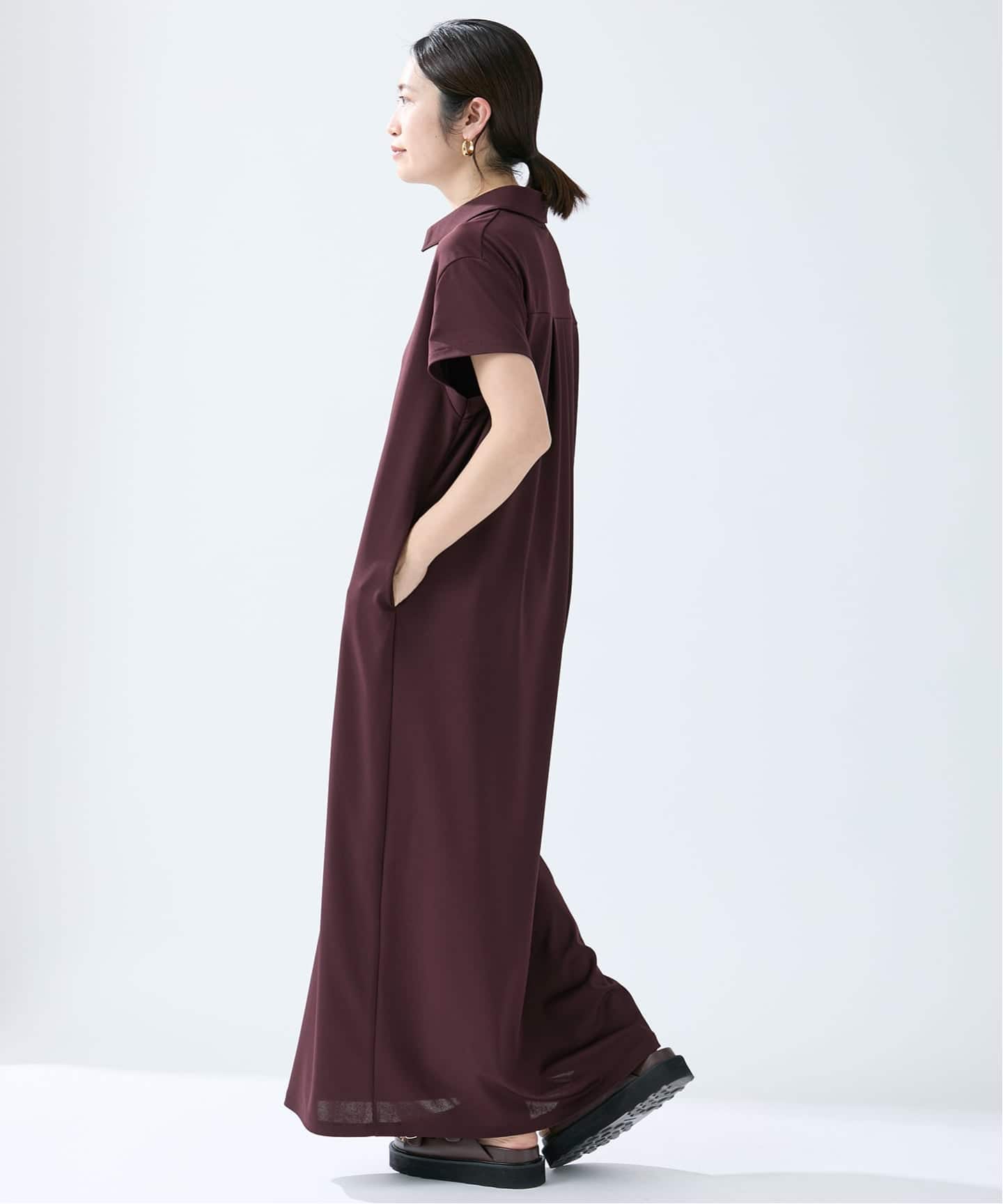 ❤︎新品❤︎VERMEIL par iena イエナ❤︎チェックシャツワンピ Easy jersey シャツワンピース（シャツワンピース）｜VERMEIL