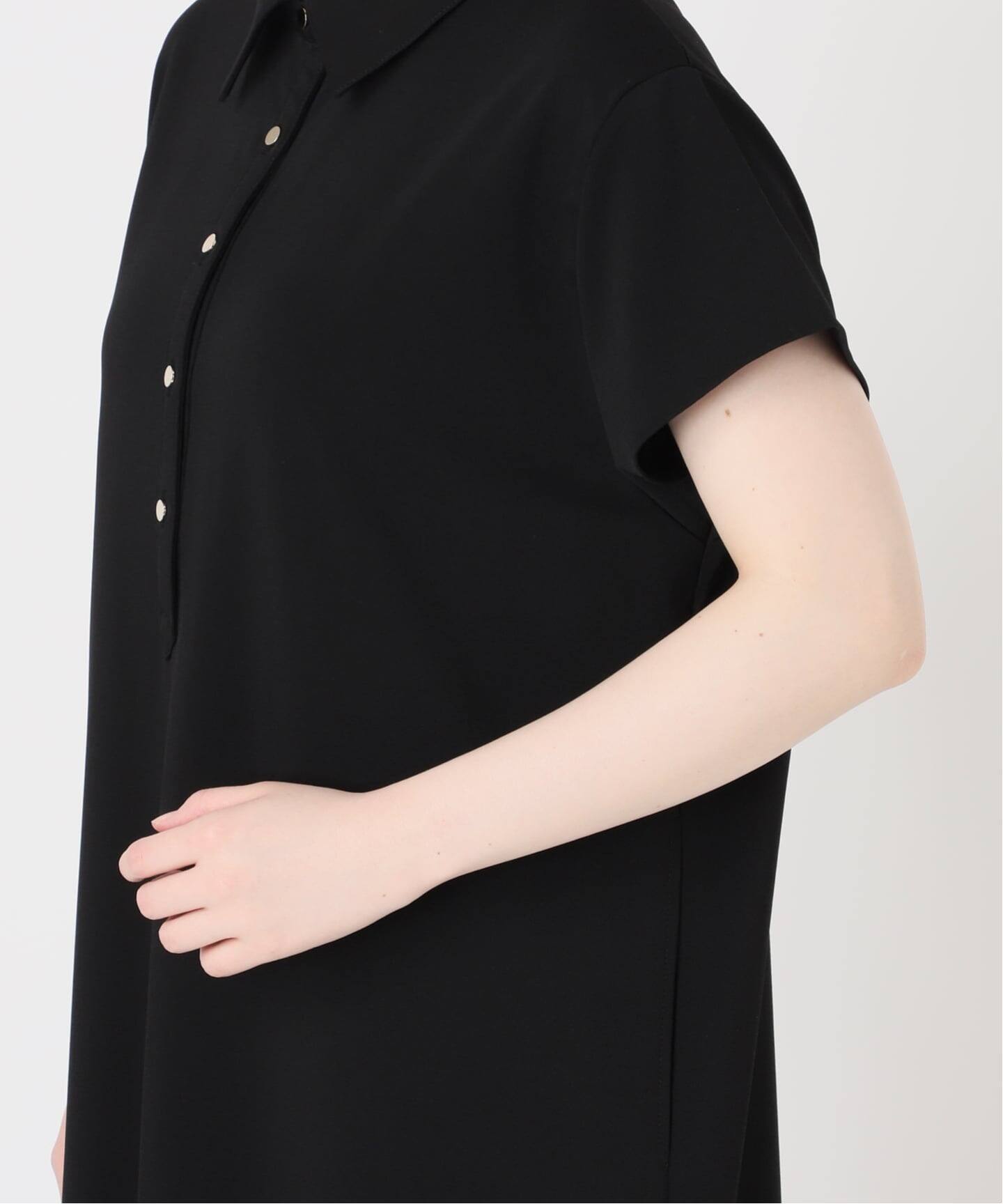 極美品❤️ヴェルメイユパーイエナ シャツワンピース　黒　ゆったり　大人 極美品❤️ヴェルメイユパーイエナ シャツワンピース 黒