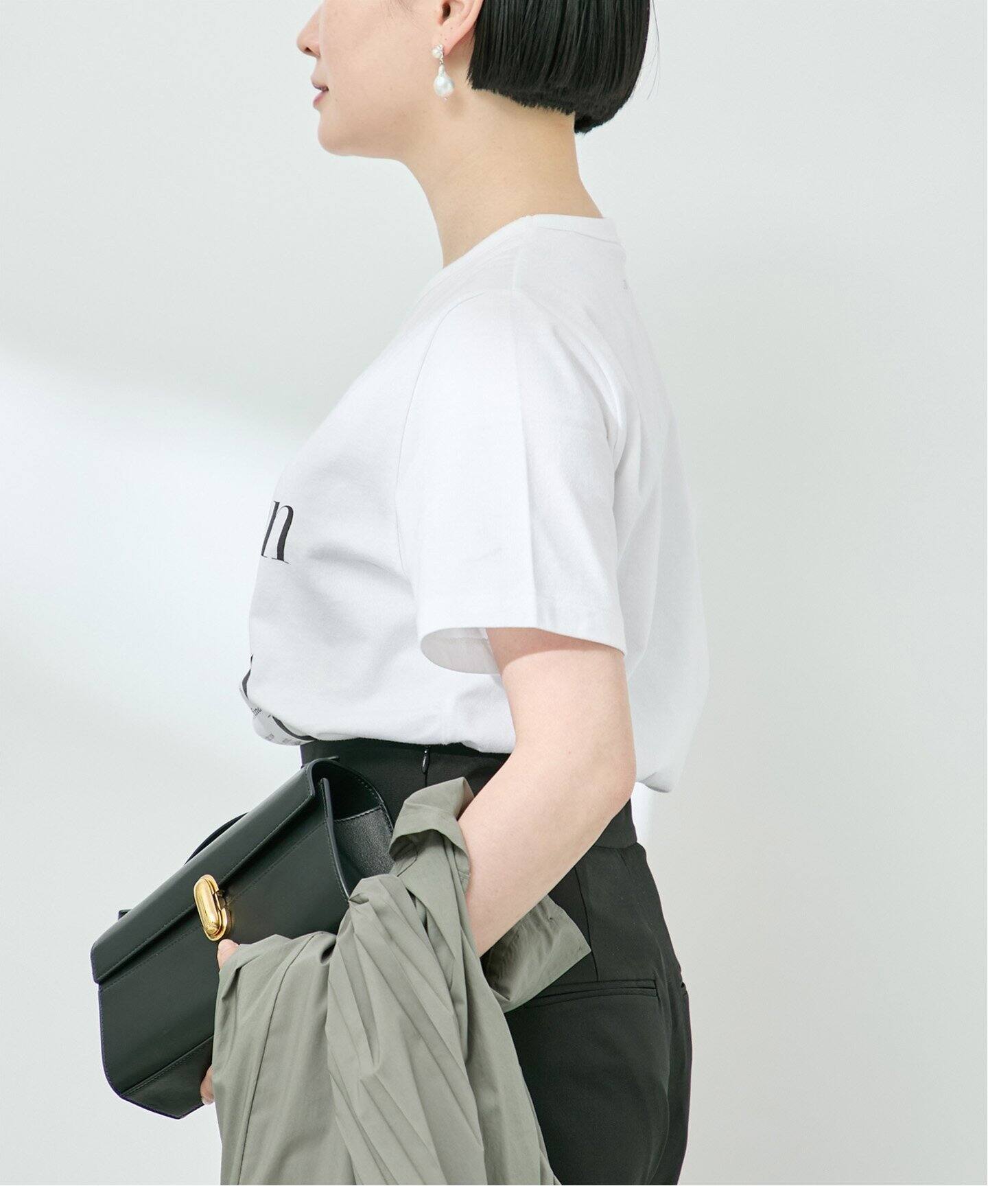 Lettered cotton Tee（Tシャツ／カットソー）｜VERMEIL par iena