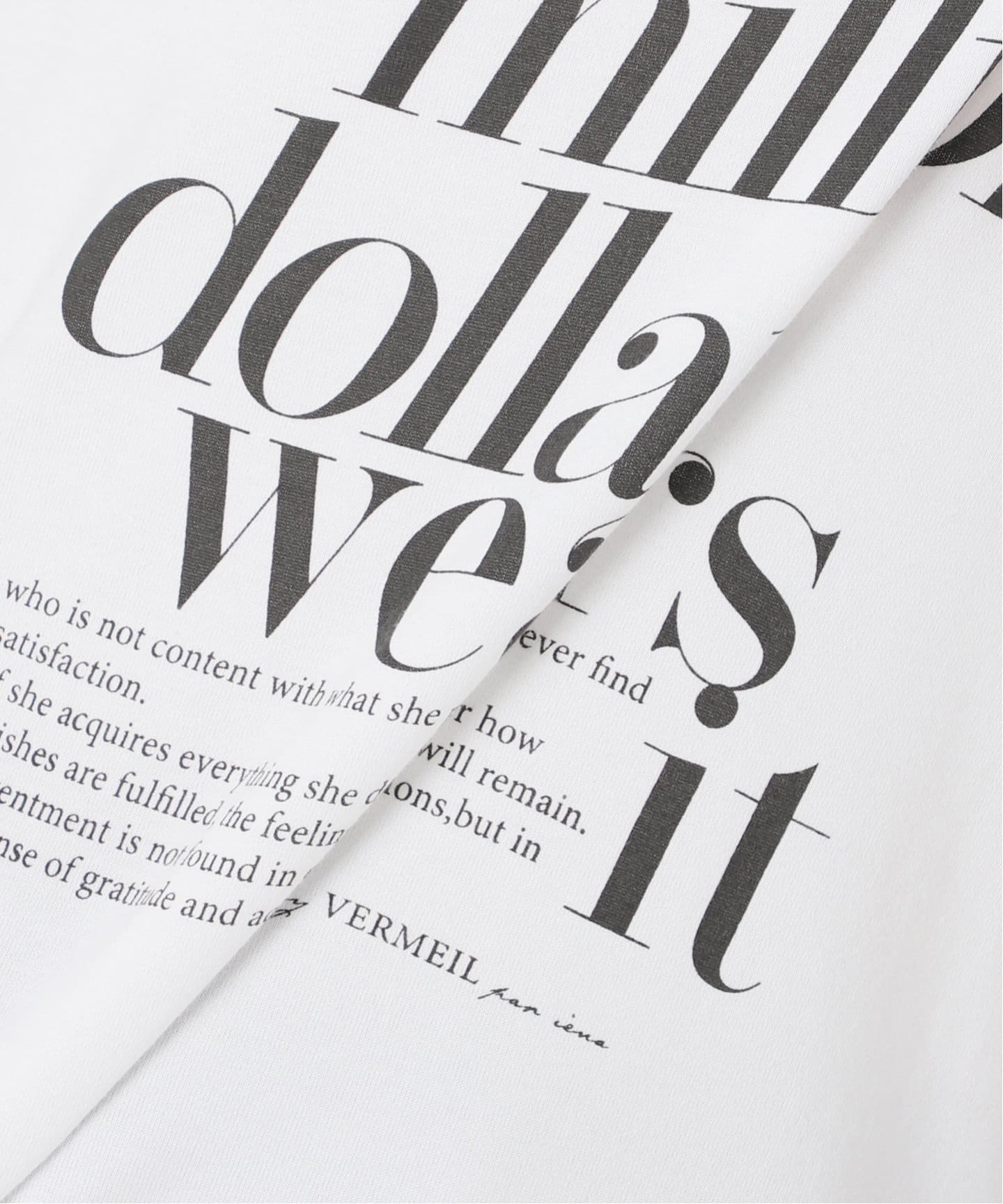 Lettered cotton Tee（Tシャツ／カットソー）｜VERMEIL par iena
