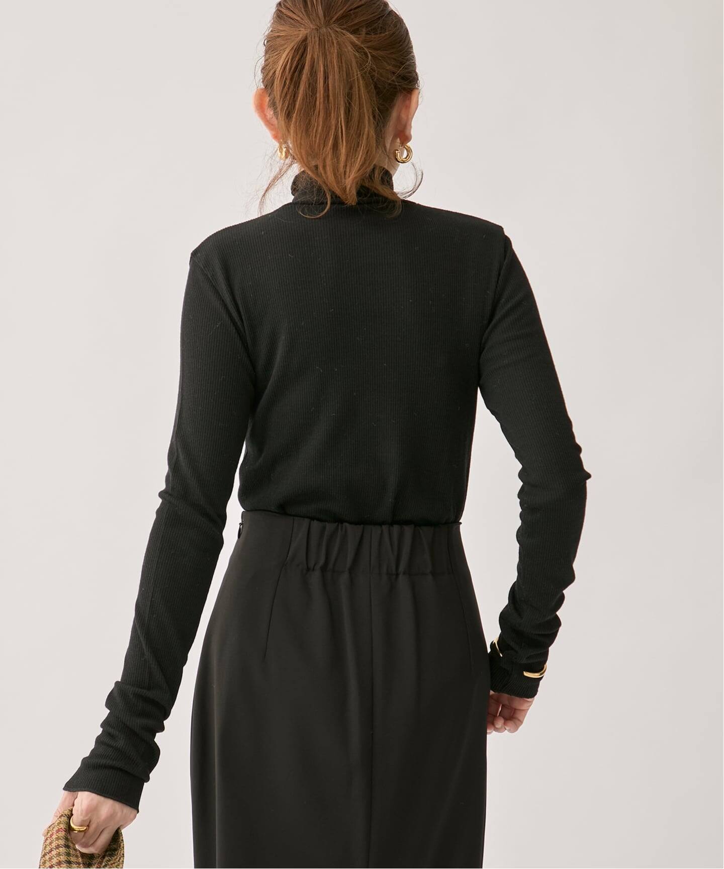 wool100 RIB ハイネックプルオーバー（Tシャツ／カットソー）｜VERMEIL
