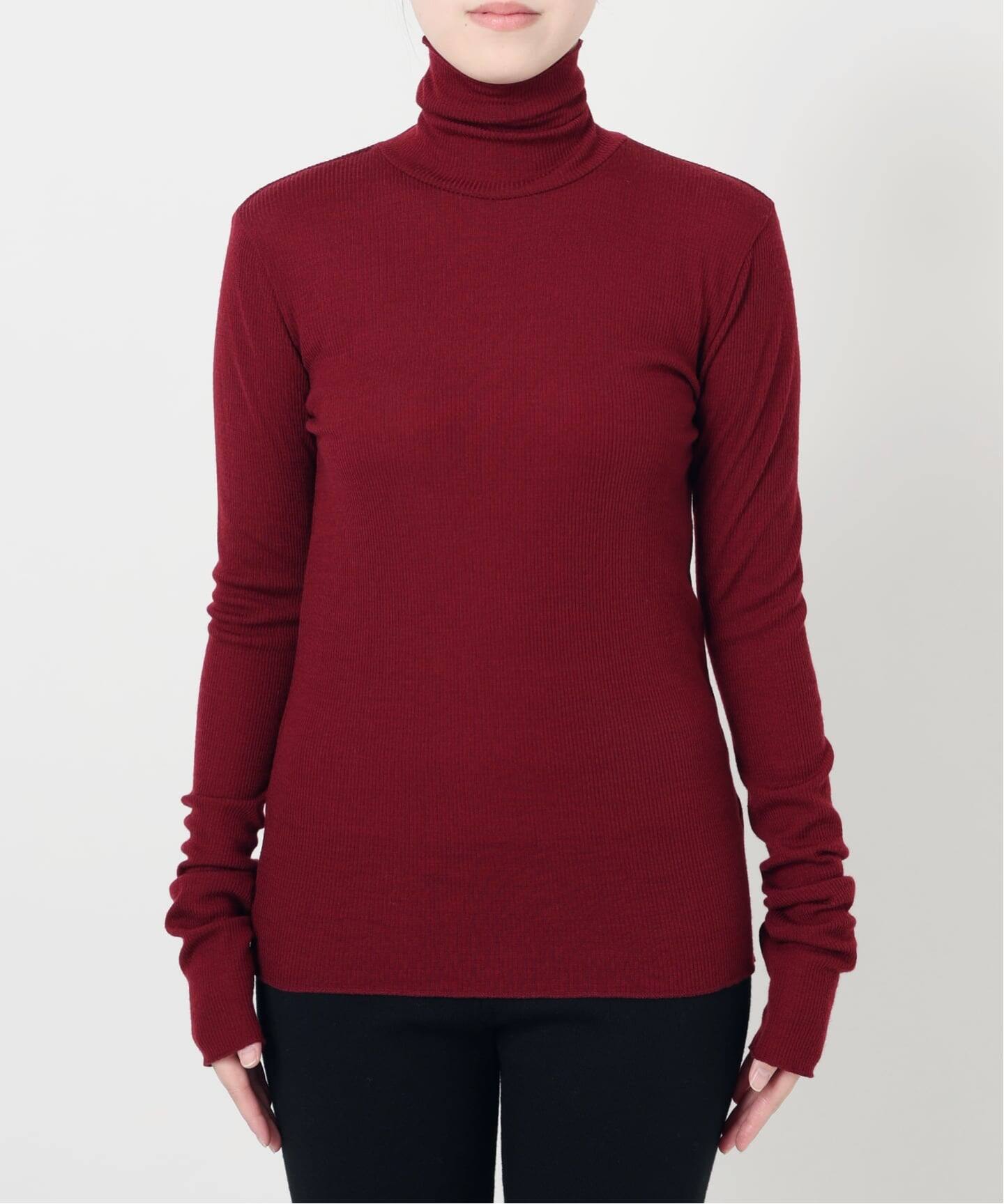 新品 VERMEIL par iena ハイネックプルオーバー イエナ wool100 RIB ハイネックプルオーバー（Tシャツ／カットソー）｜VERMEIL