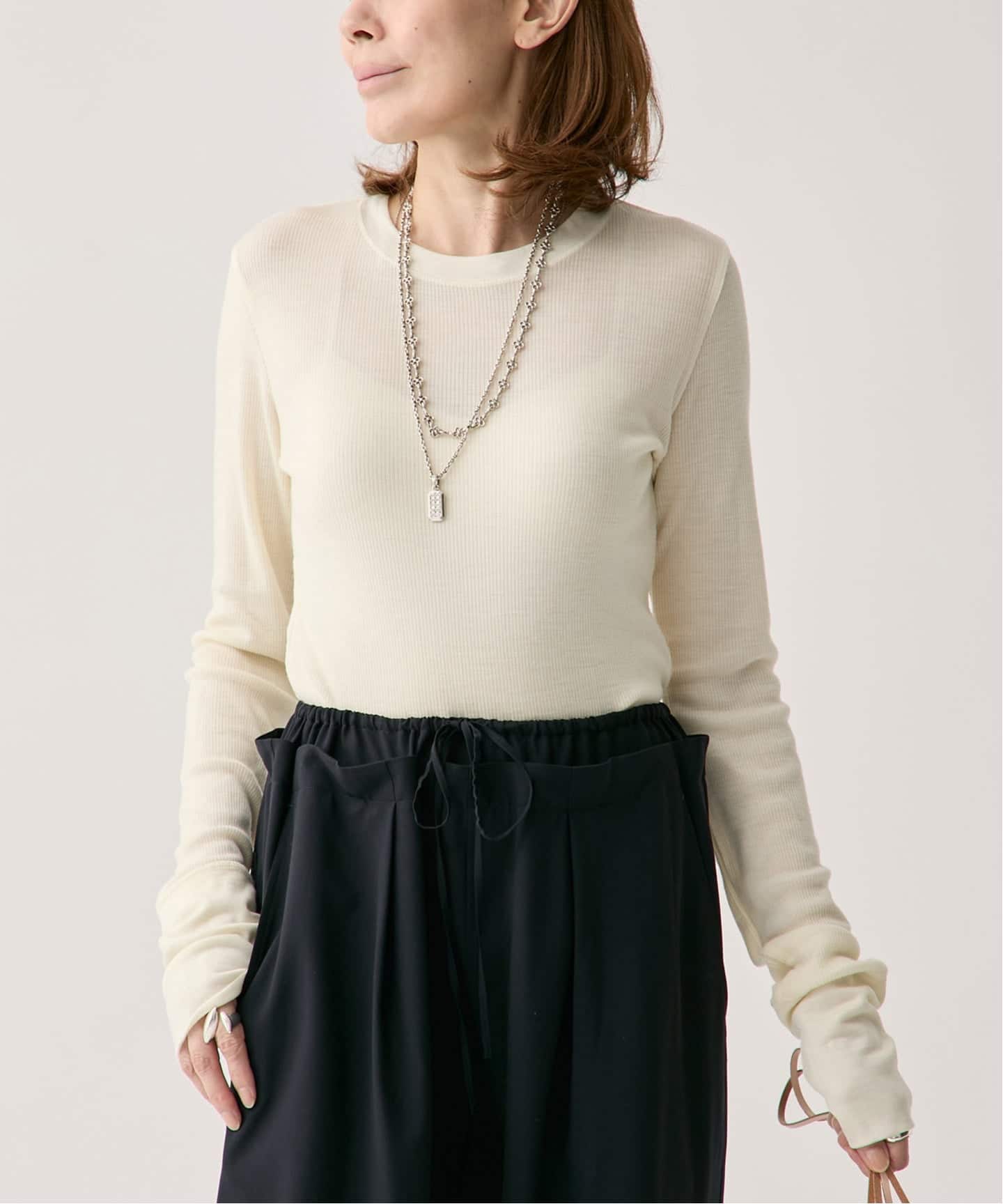 タグ付き＊VERMEIL par iena プルオーバー cotton silk crew プルオーバー（ニット／セーター）｜VERMEIL