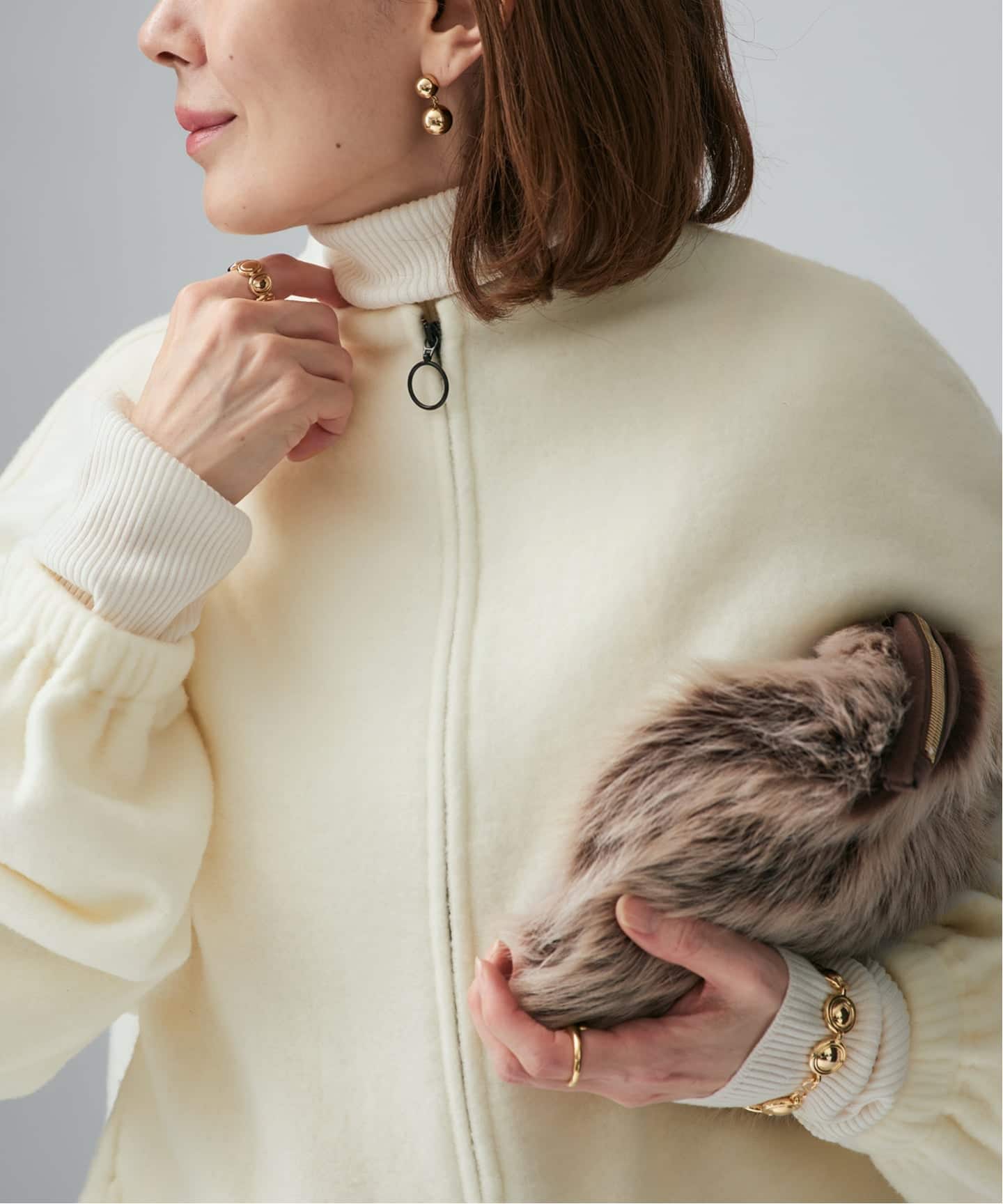 Wool fleece プルオーバー（その他トップス）｜VERMEIL par iena
