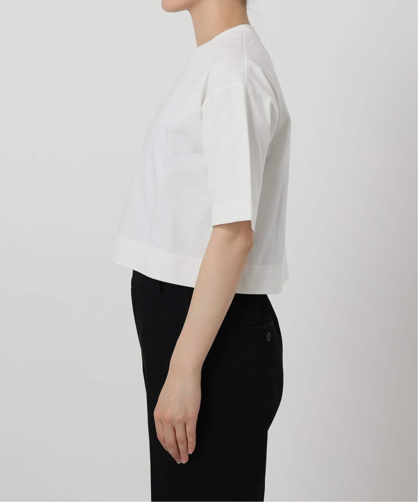 スローン　Tシャツ　ホワイト SLOANE スローン 32/1コットンテンジク クロップドTsh SL95-T898（T
