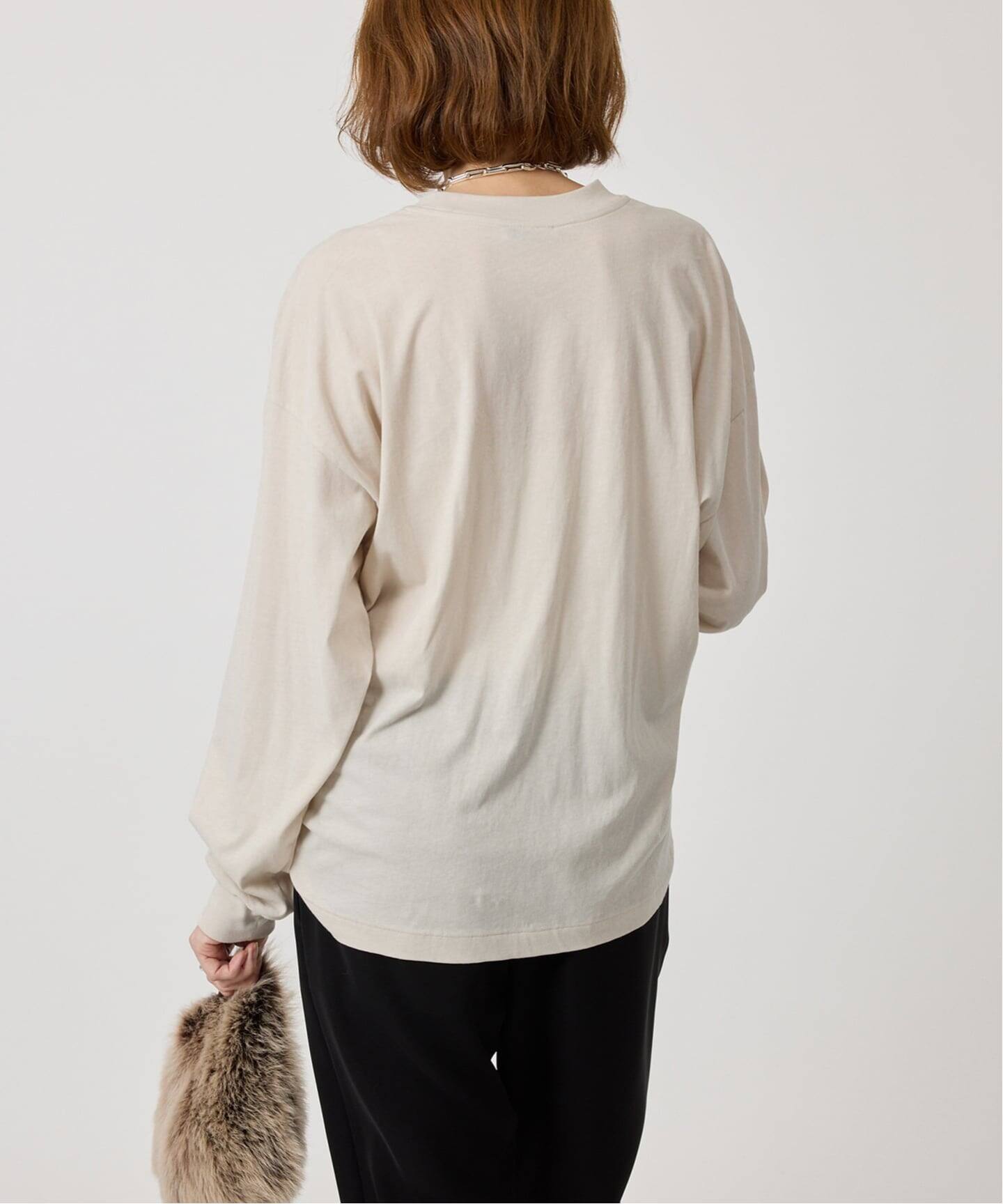 ATON エイトン FRESCA NUBUCK ロングスリーブTシャツ KKAGGW0604（T