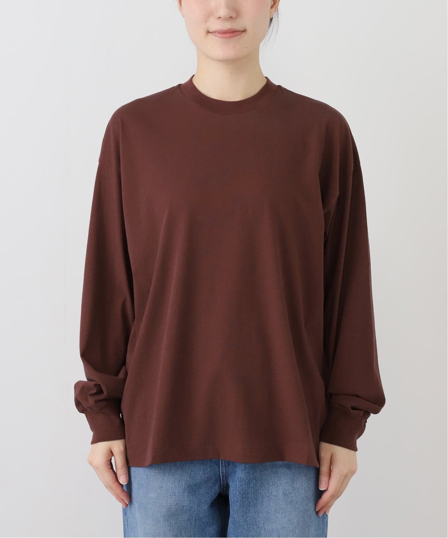 ATON エイトン FRESCA NUBUCK ロングスリーブTシャツ KKAGGW0604（T