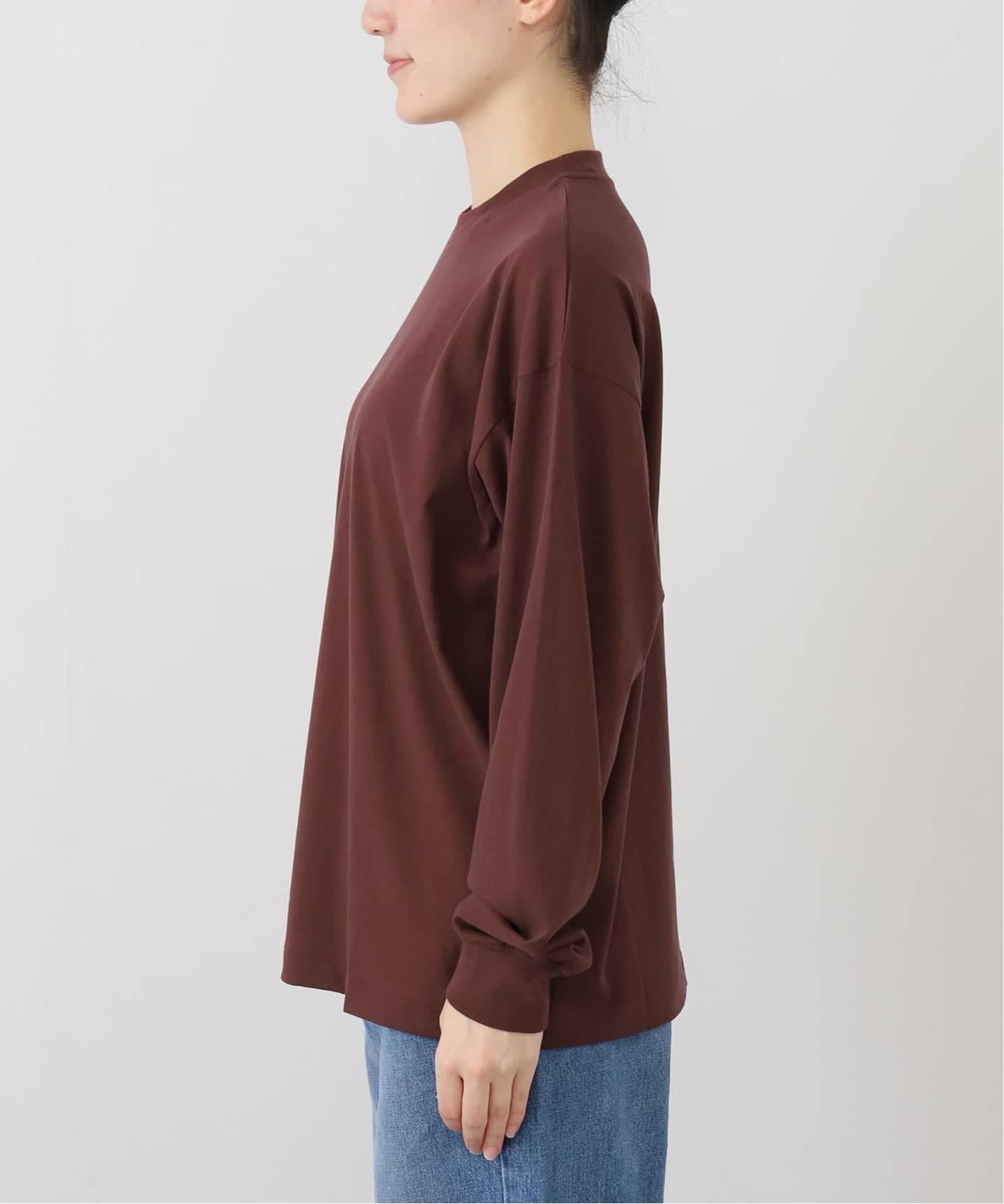 ATON エイトン FRESCA NUBUCK ロングスリーブTシャツ KKAGGW0604（T