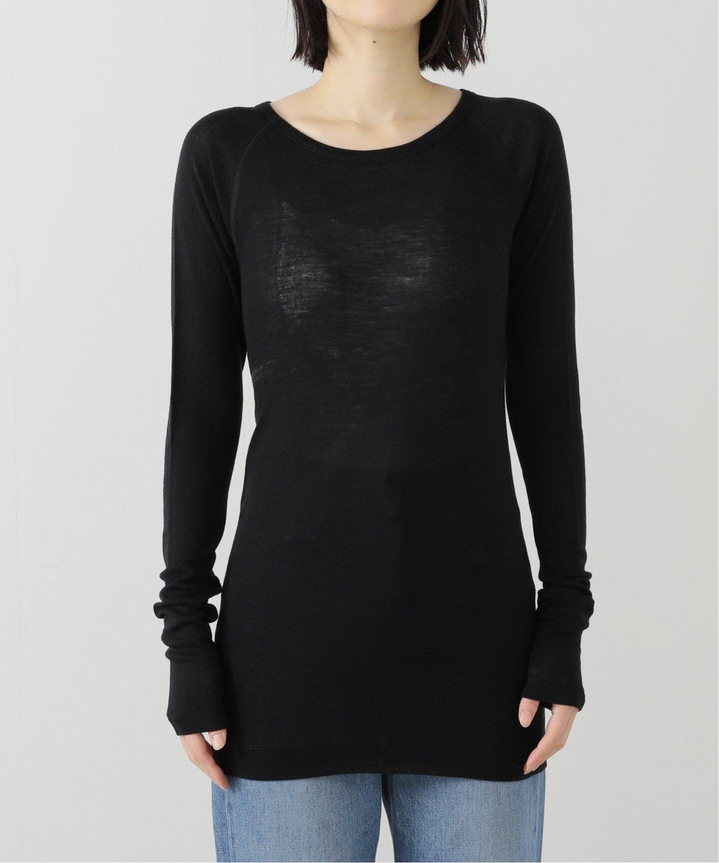 SLOBE IENA SEAMLESS BASIC. トップス　カットソー　長袖 SLOBE IENA SEAMLESS BASIC. トップスカットソー長袖