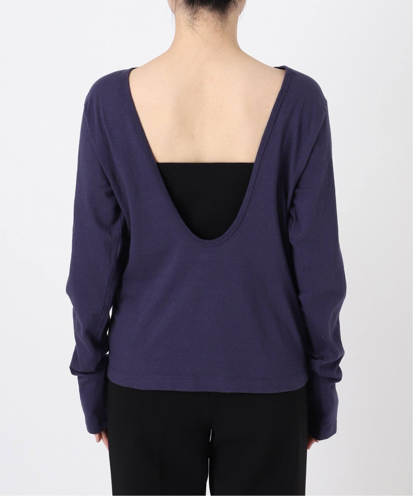 美品　INSCRIRE アンスクリア Back Open カットソー　Tシャツ INSCRIRE アンスクリア Raffi Jersey Back Open Tee I25SSCUT1
