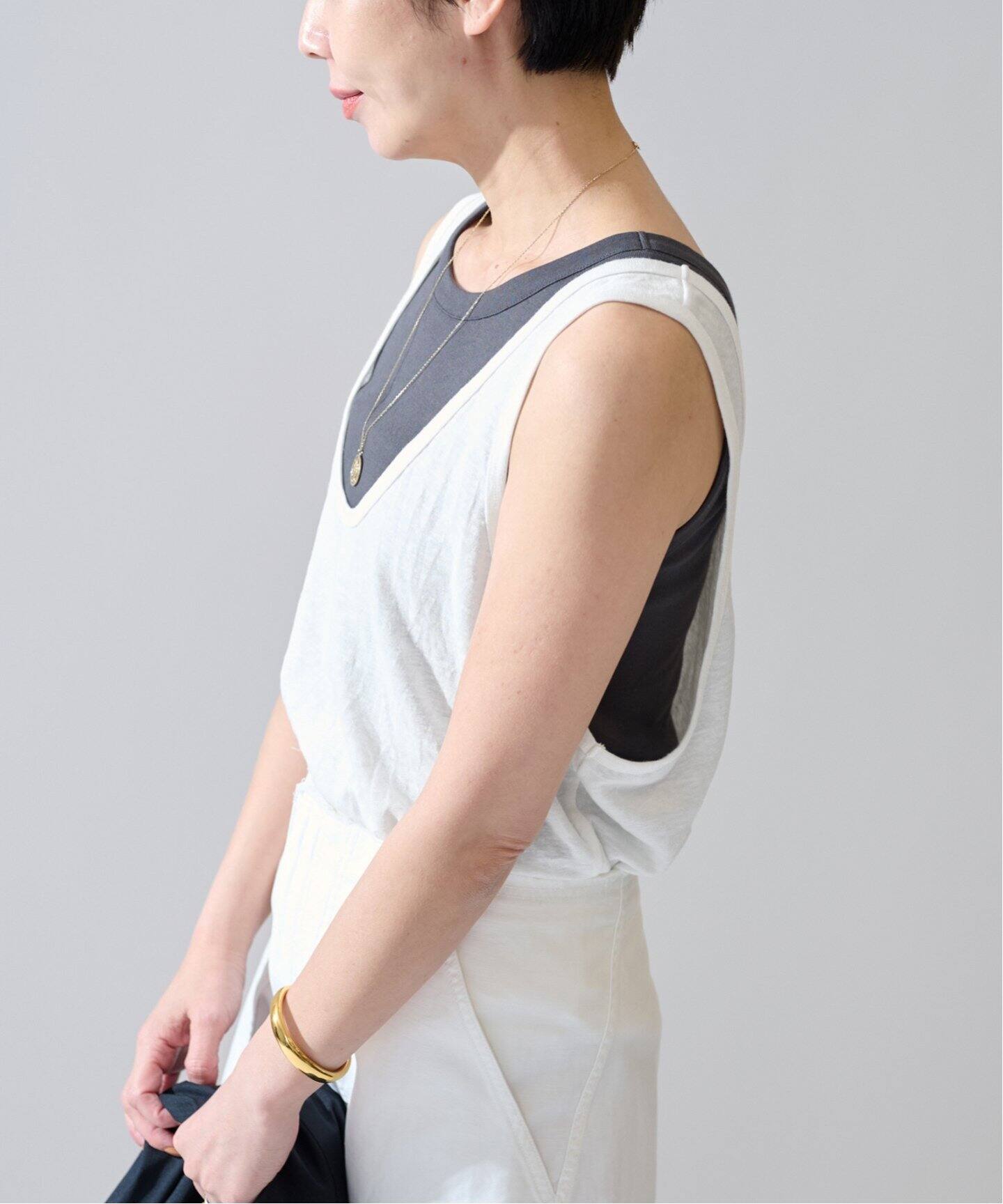 LAKH ラク REVERSIBLE TANK TOP 5分丈タンクトップ ROSE ローズ 【20%オフ】 BLACKPINK's Rosé Wore the Perfect Summer Tank Top, & It's on