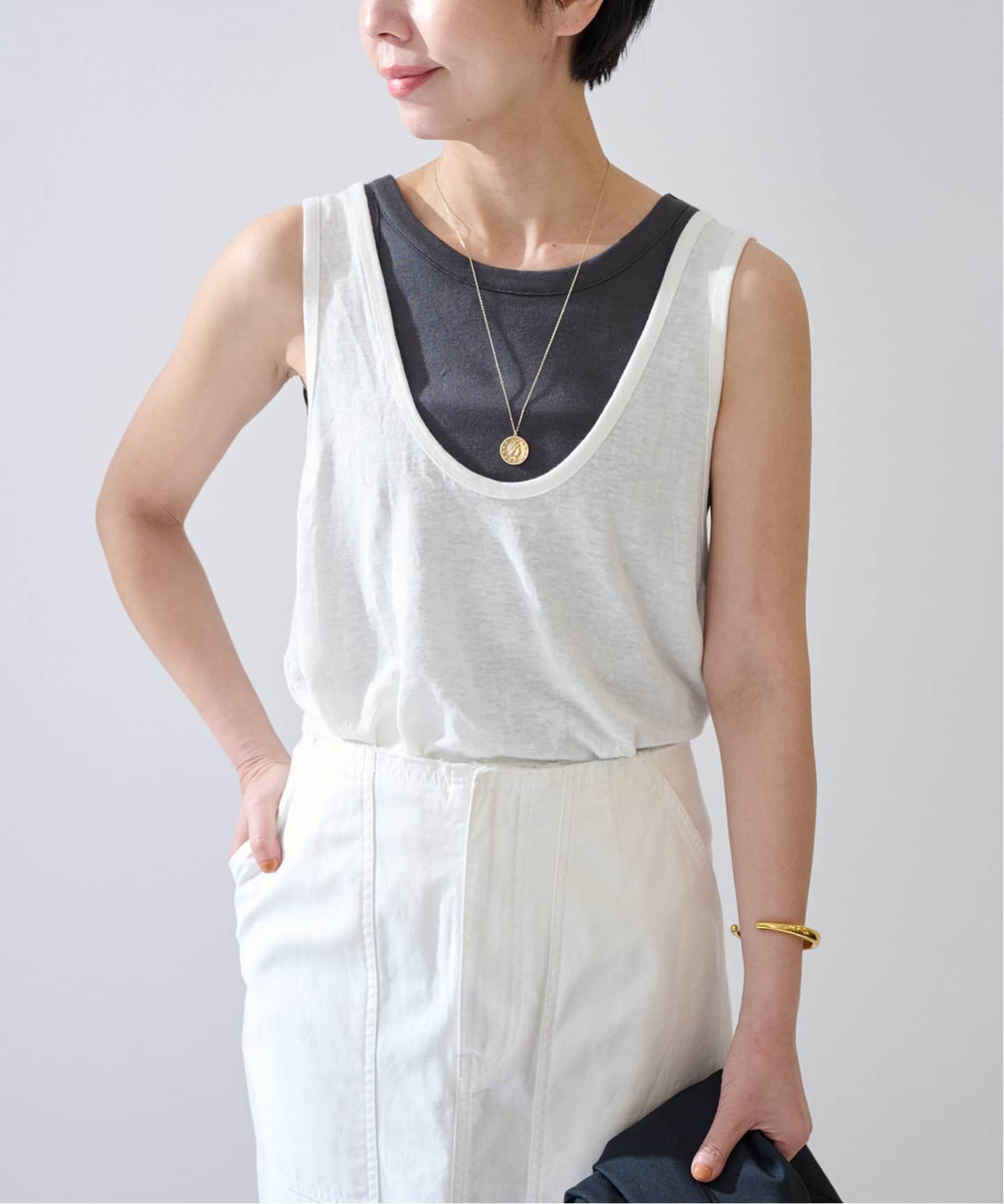 Raspail ラスパイユ LINEN TANKTOP RB264（タンクトップ