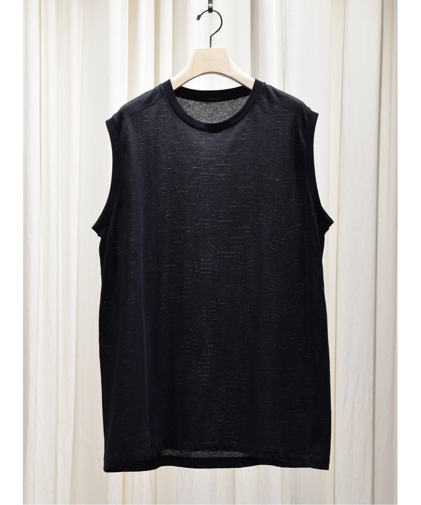 COMOLI  ノースリーブシャツ COMOLI (コモリ) コットンジャージ ノースリーブ [WHITE]