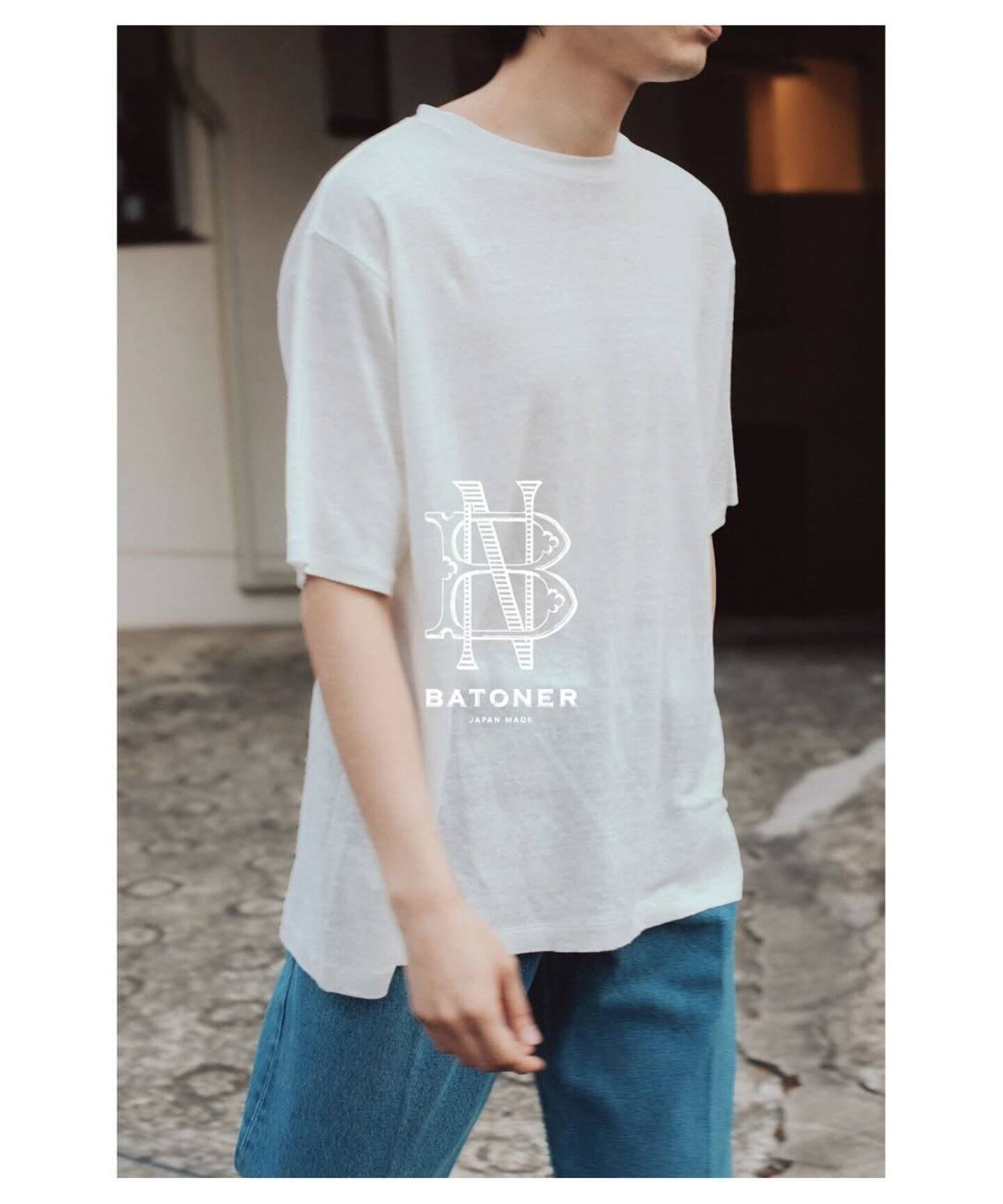 BATONER / バトナー】 NORMANDY LINEN T-SHIRT