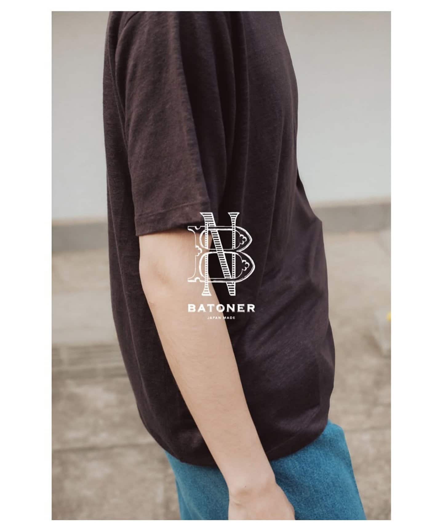 【BATONER / バトナー】 NORMANDY LINEN T-SHIRT