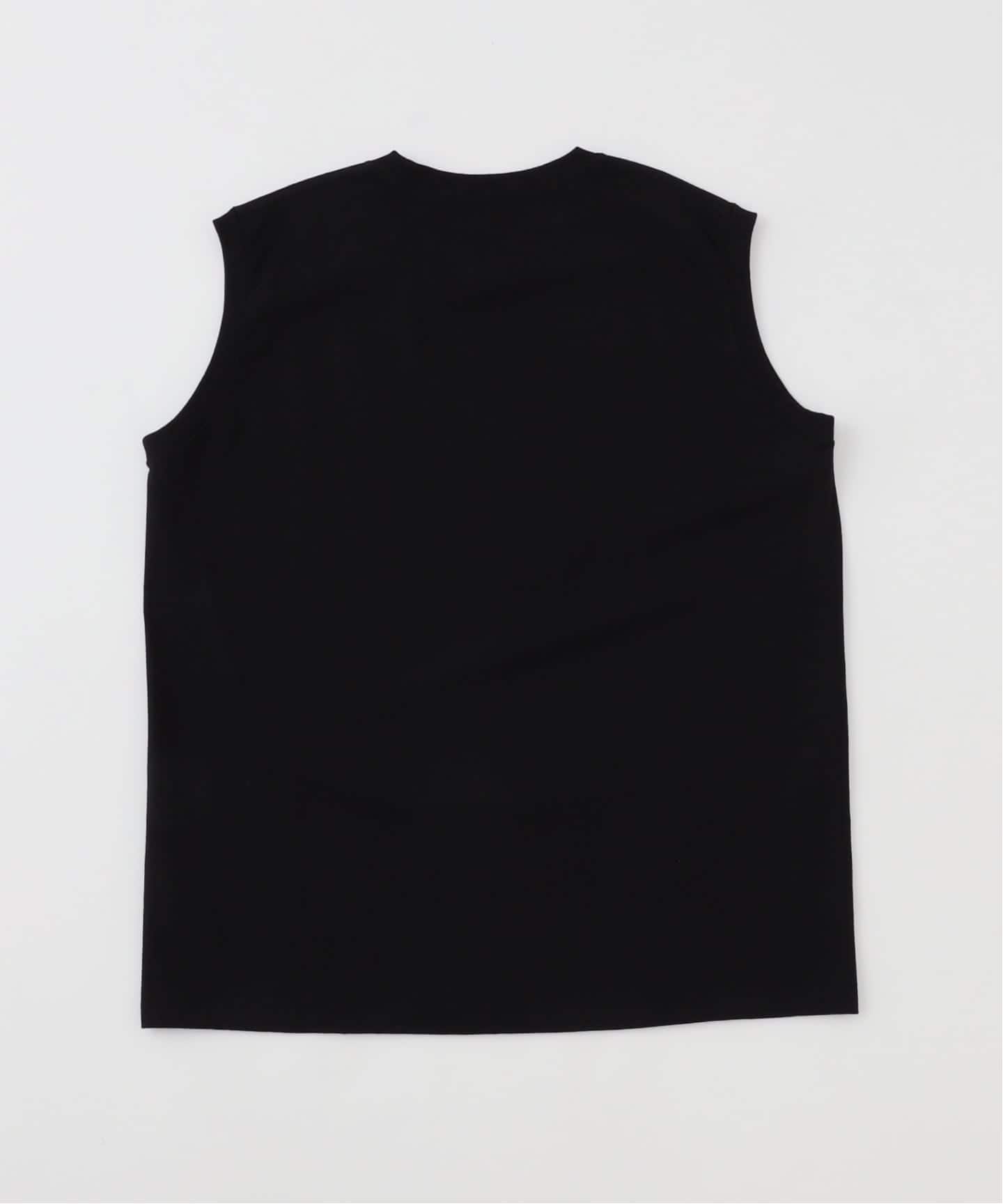 未使用品 COMOLI B01-05011 2 ノースリーブ タンクトップ COMOLI コットン ジャージ ノースリーブ , Black – Navyblue