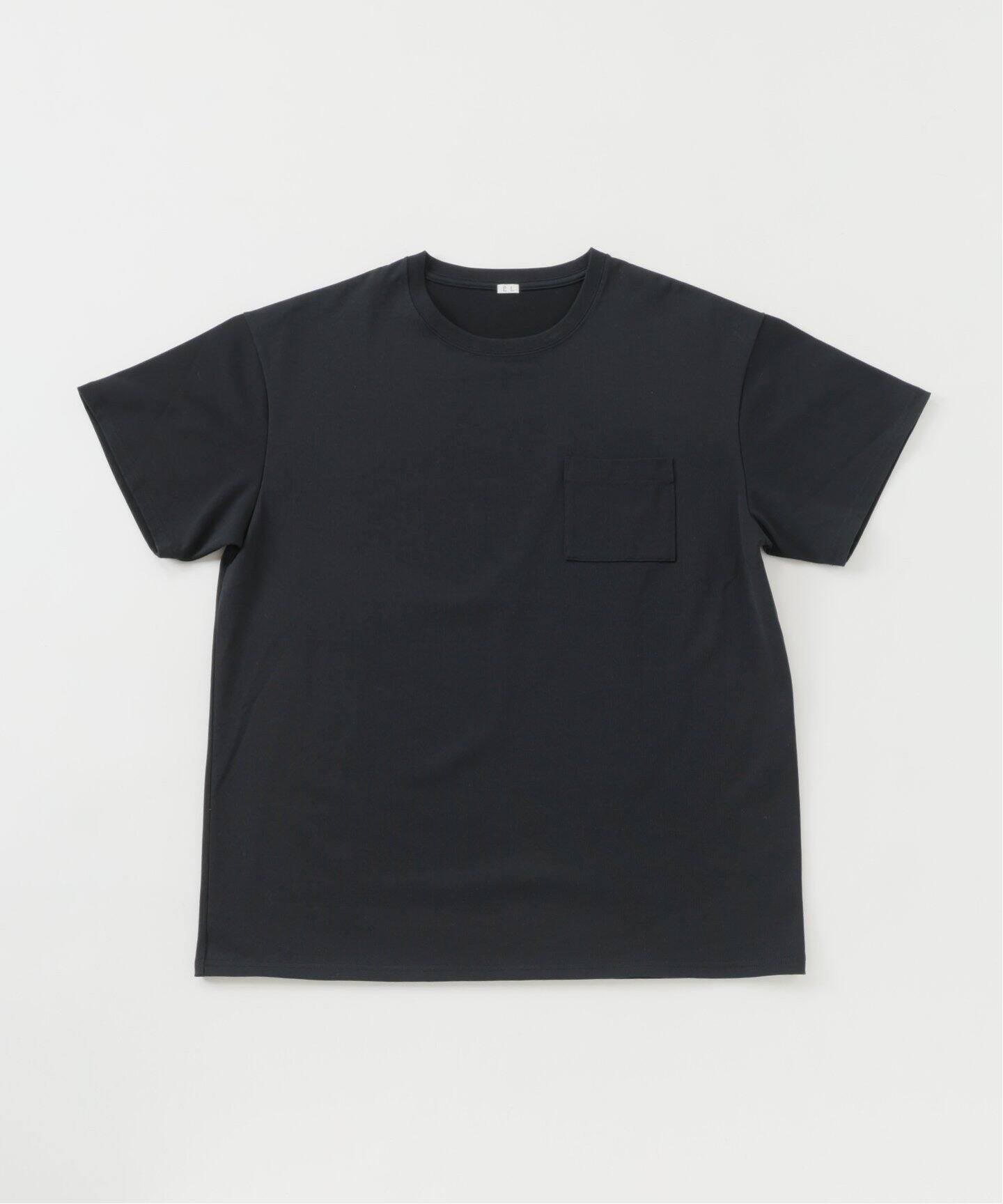 上下セットLEレショップ l'echoppeブラックTシャツチノパン EL/エル】 paralleled single P/T（Tシャツ／カットソー）｜L