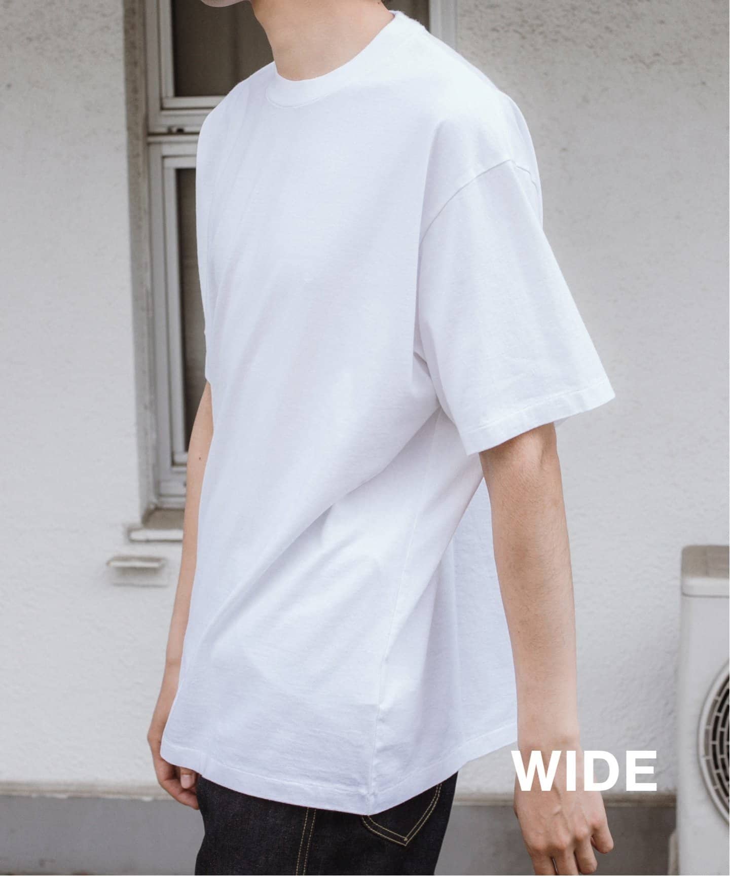 【LE / エルイー】 WIDE T-SH C/N